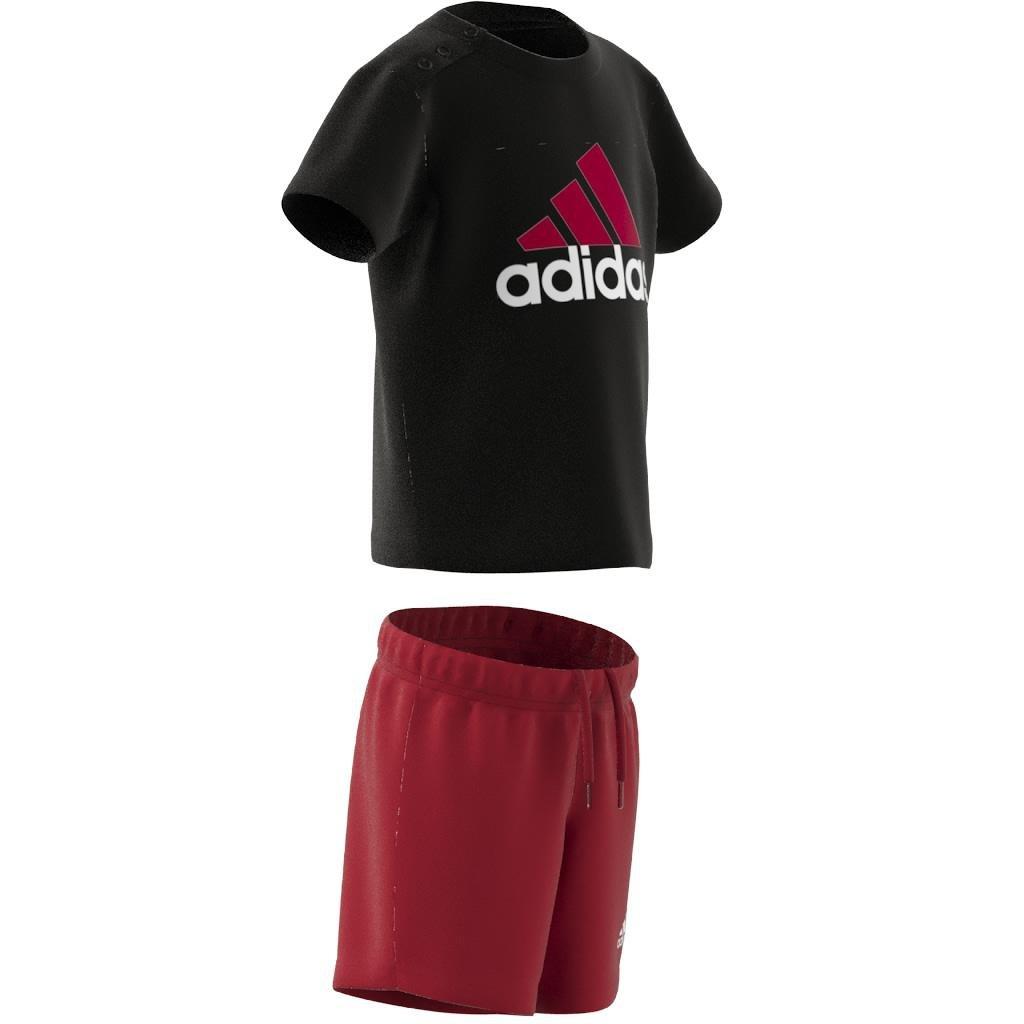 Unisex Kids Essentials Organic Cotton Tee and Shorts Set, Black, A901_ONE, large image number 8