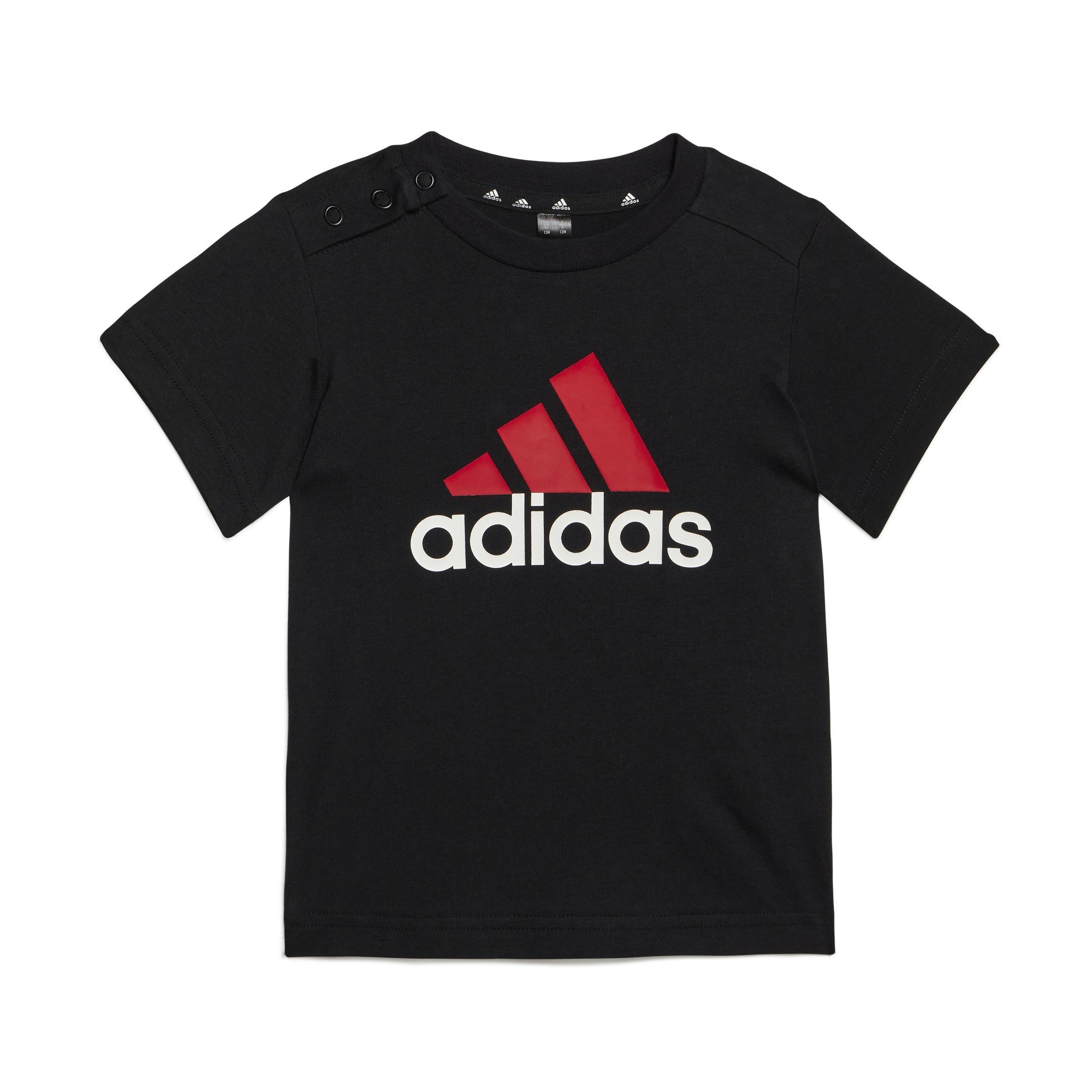 Unisex Kids Essentials Organic Cotton Tee and Shorts Set, Black, A901_ONE, large image number 9