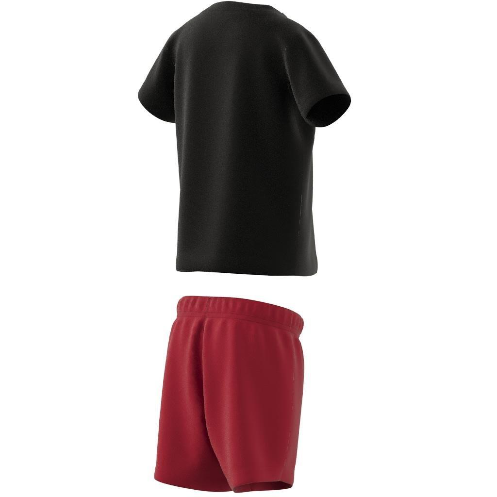 Unisex Kids Essentials Organic Cotton Tee and Shorts Set, Black, , large image number 11