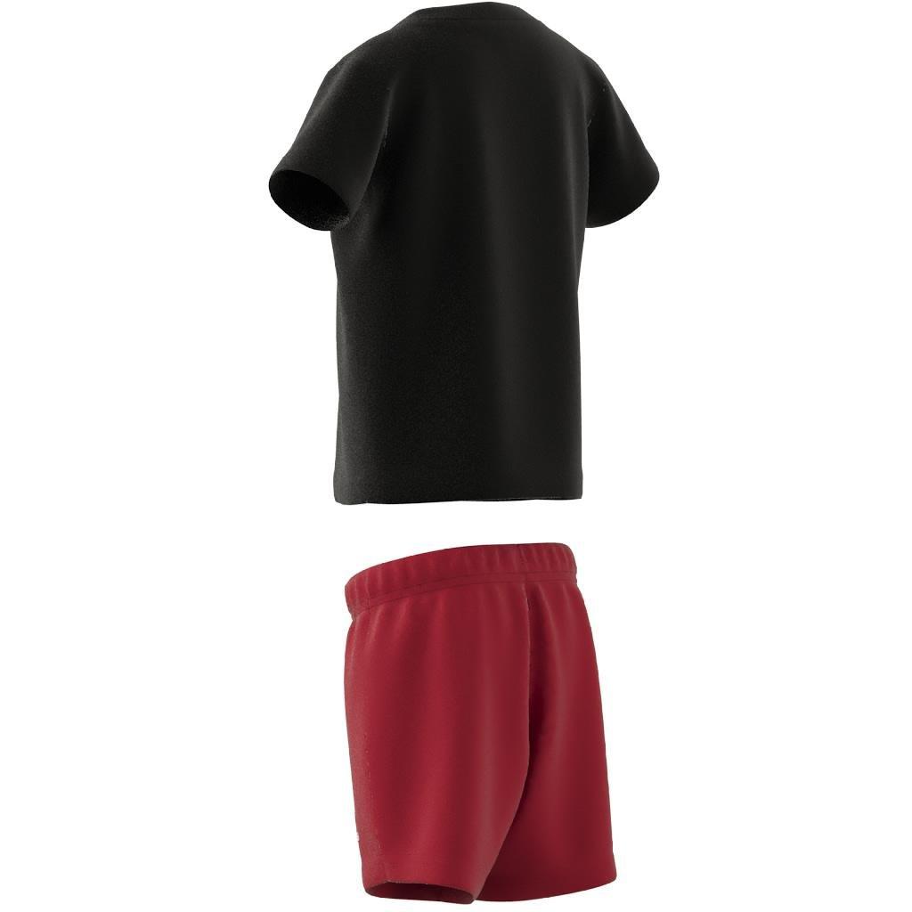 Unisex Kids Essentials Organic Cotton Tee and Shorts Set, Black, , large image number 12