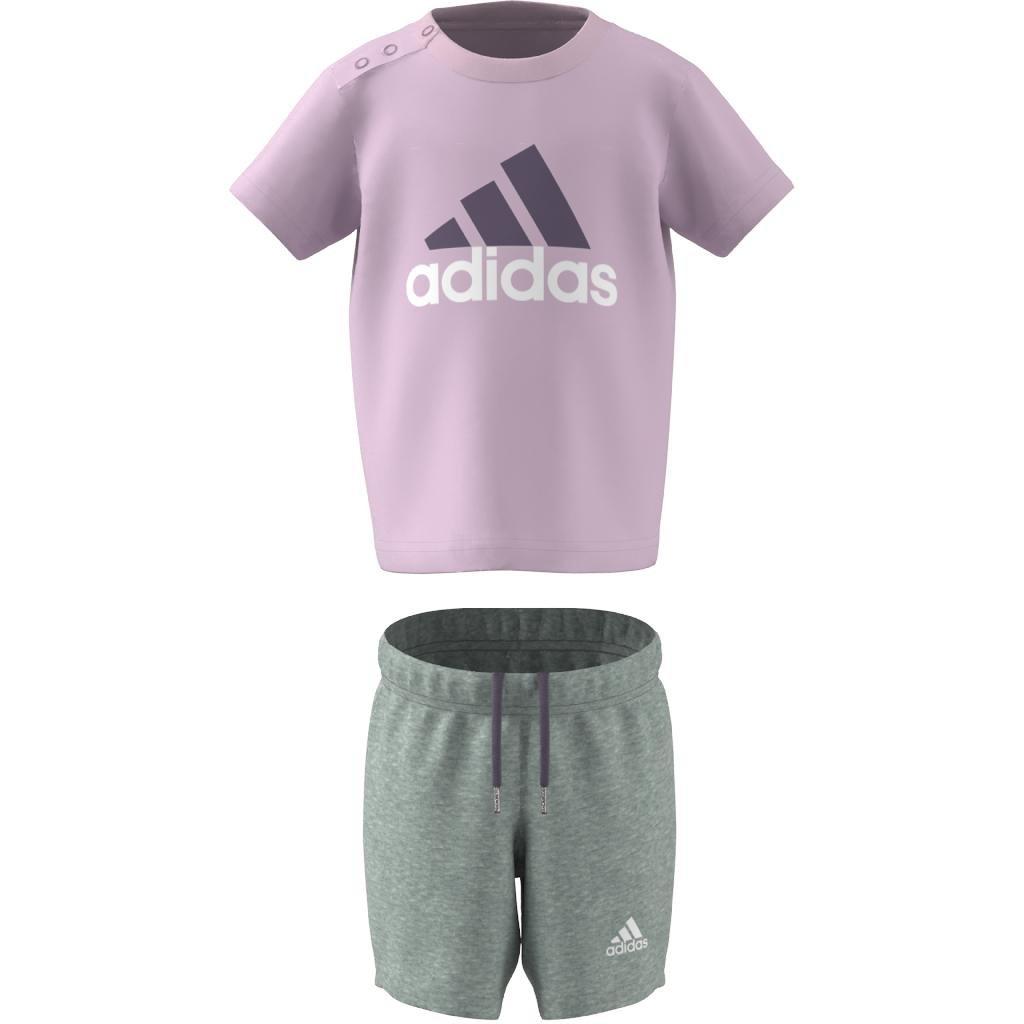 Kids Unisex Infant Organic Cotton Tee And Shorts Set, Pink, A901_ONE, large image number 14