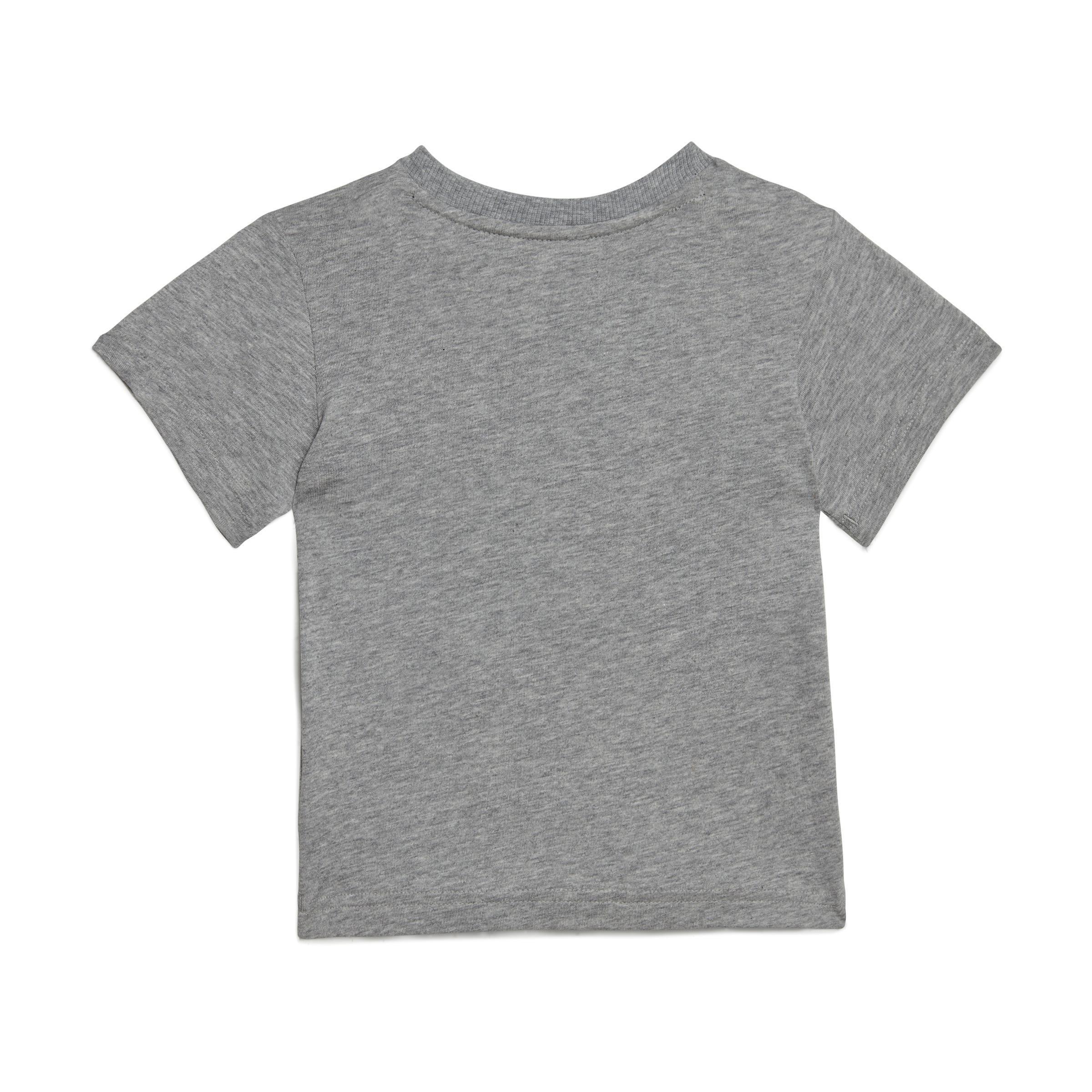Unisex Kids Organic Cotton Tee And Shorts Set, Grey, A901_ONE, large image number 3