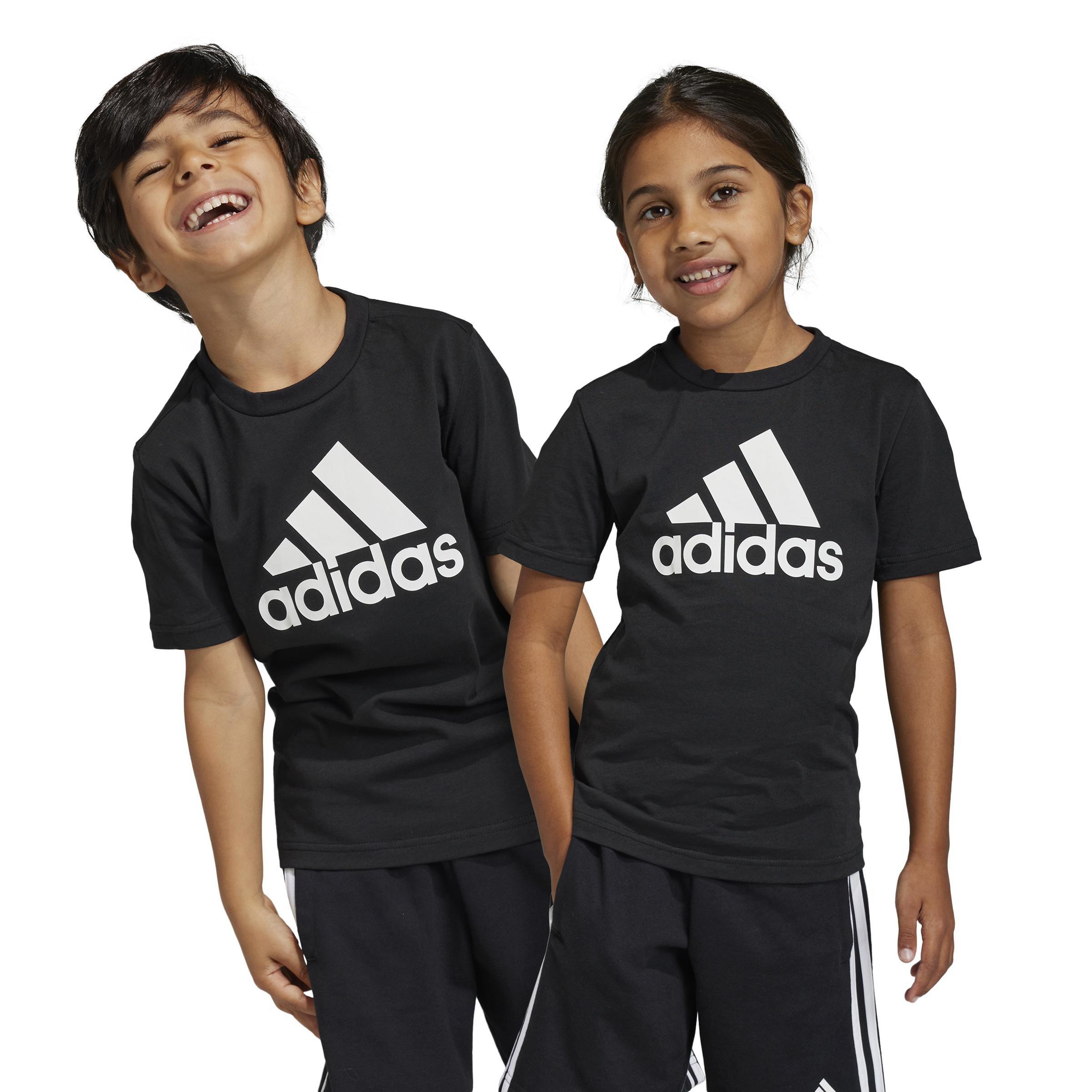Unisex Kids Essentials Logo T-Shirt, Black, A901_ONE, large image number 7