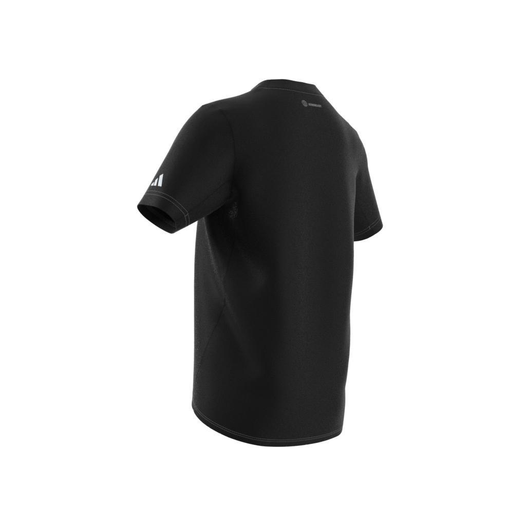 Kids Aeroready Graphic T-Shirt, Black, A901_ONE, large image number 7
