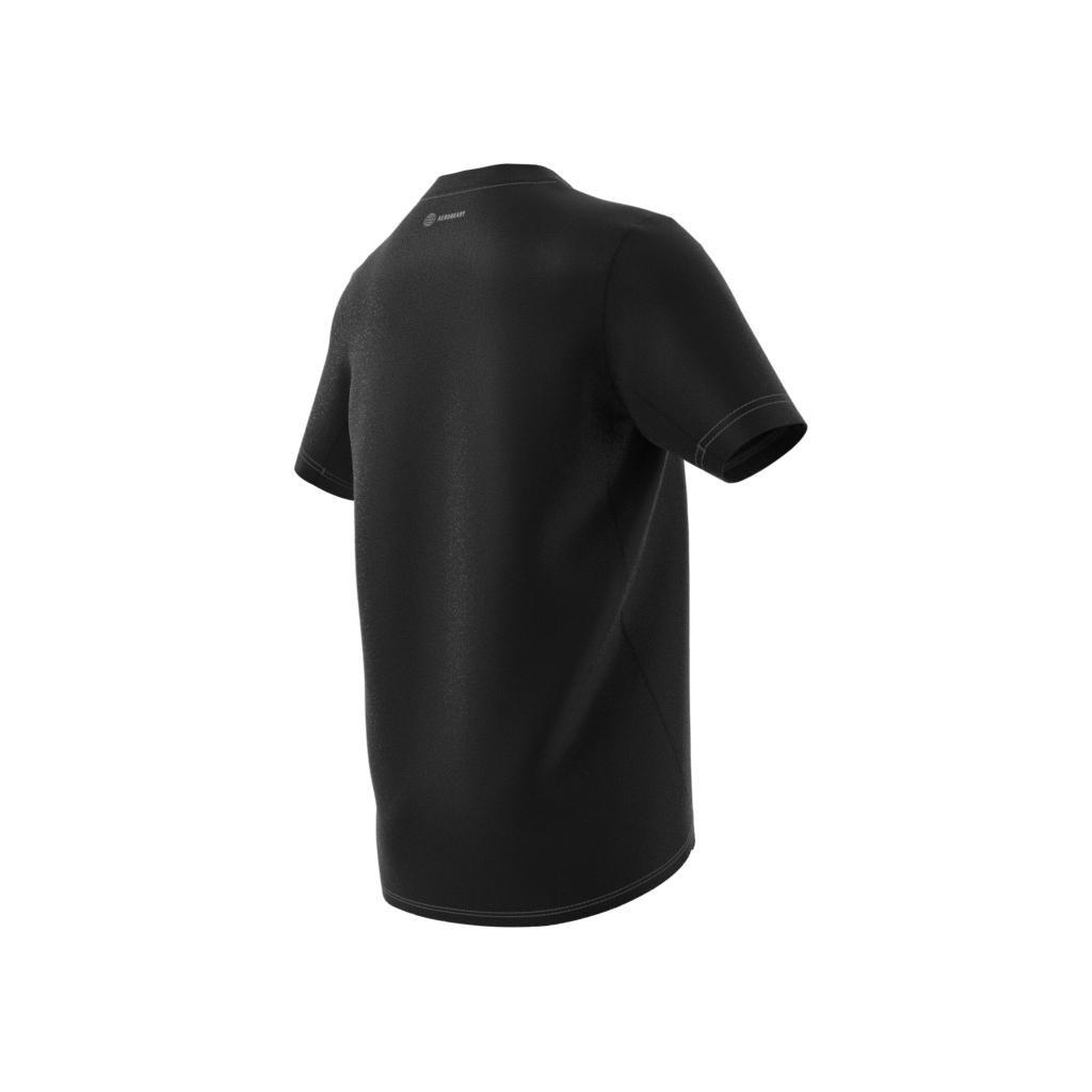 Kids Aeroready Graphic T-Shirt, Black, A901_ONE, large image number 11