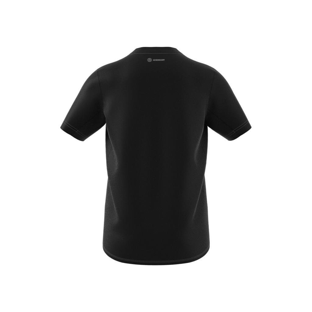 Kids Aeroready Graphic T-Shirt, Black, A901_ONE, large image number 12