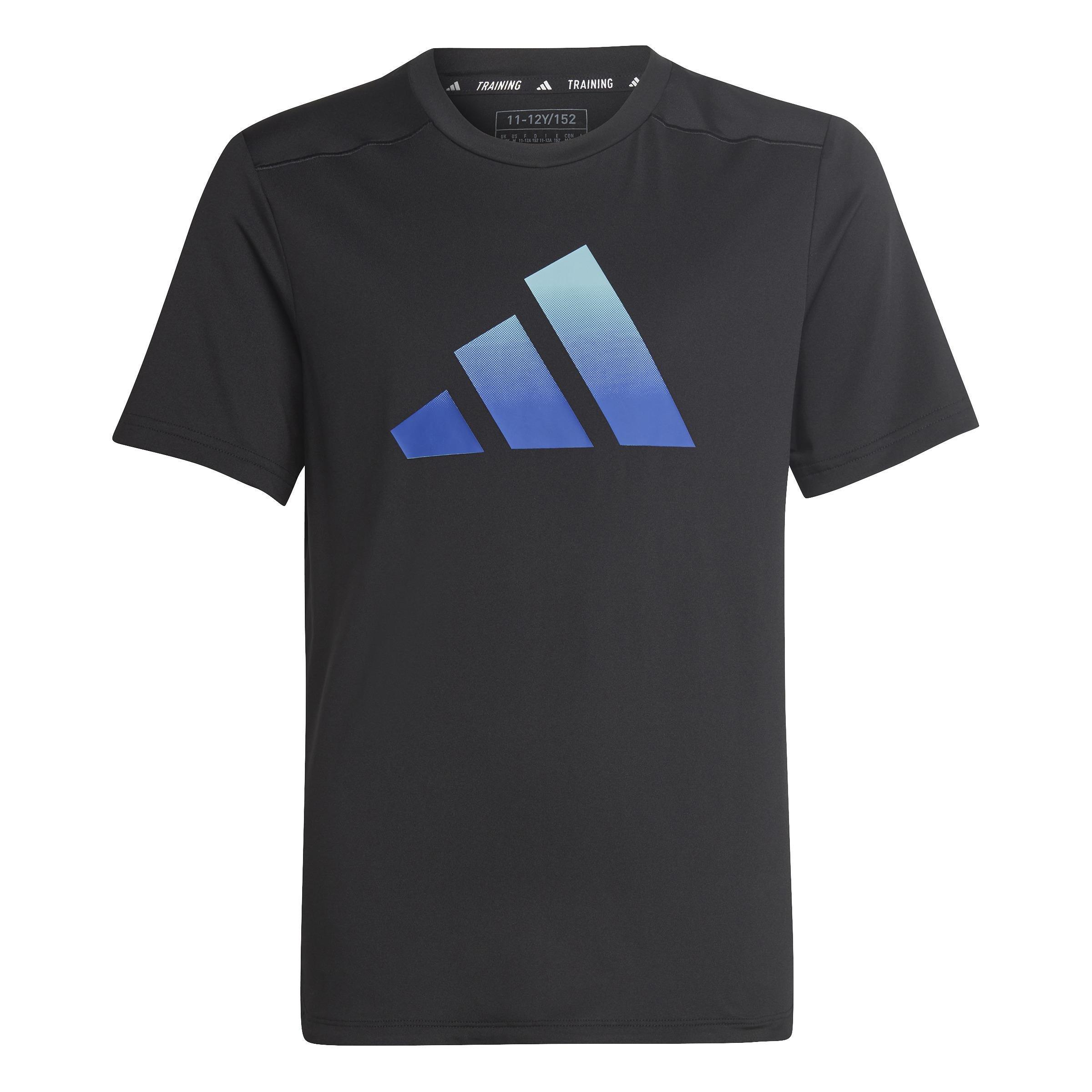 Train Icons Aeroready Logo T-Shirt, Black, A901_ONE, large image number 0