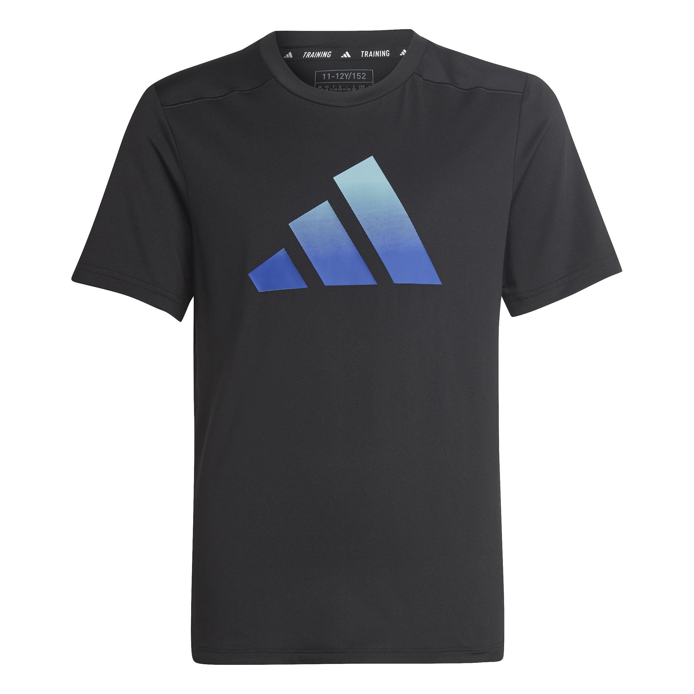 Train Icons Aeroready Logo T-Shirt, Black, A901_ONE, large image number 1