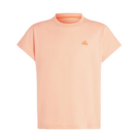 Unisex Kids City Escape All-Purpose Summer T-Shirt, Orange, A901_ONE, large image number 0