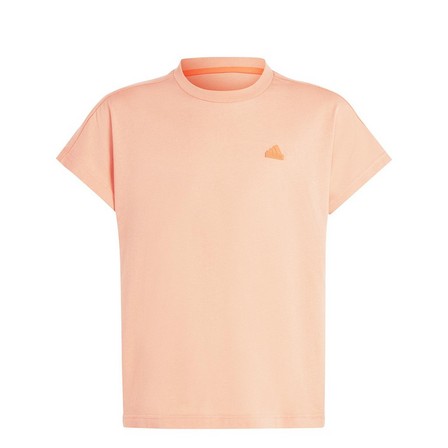 Unisex Kids City Escape All-Purpose Summer T-Shirt, Orange, A901_ONE, large image number 1