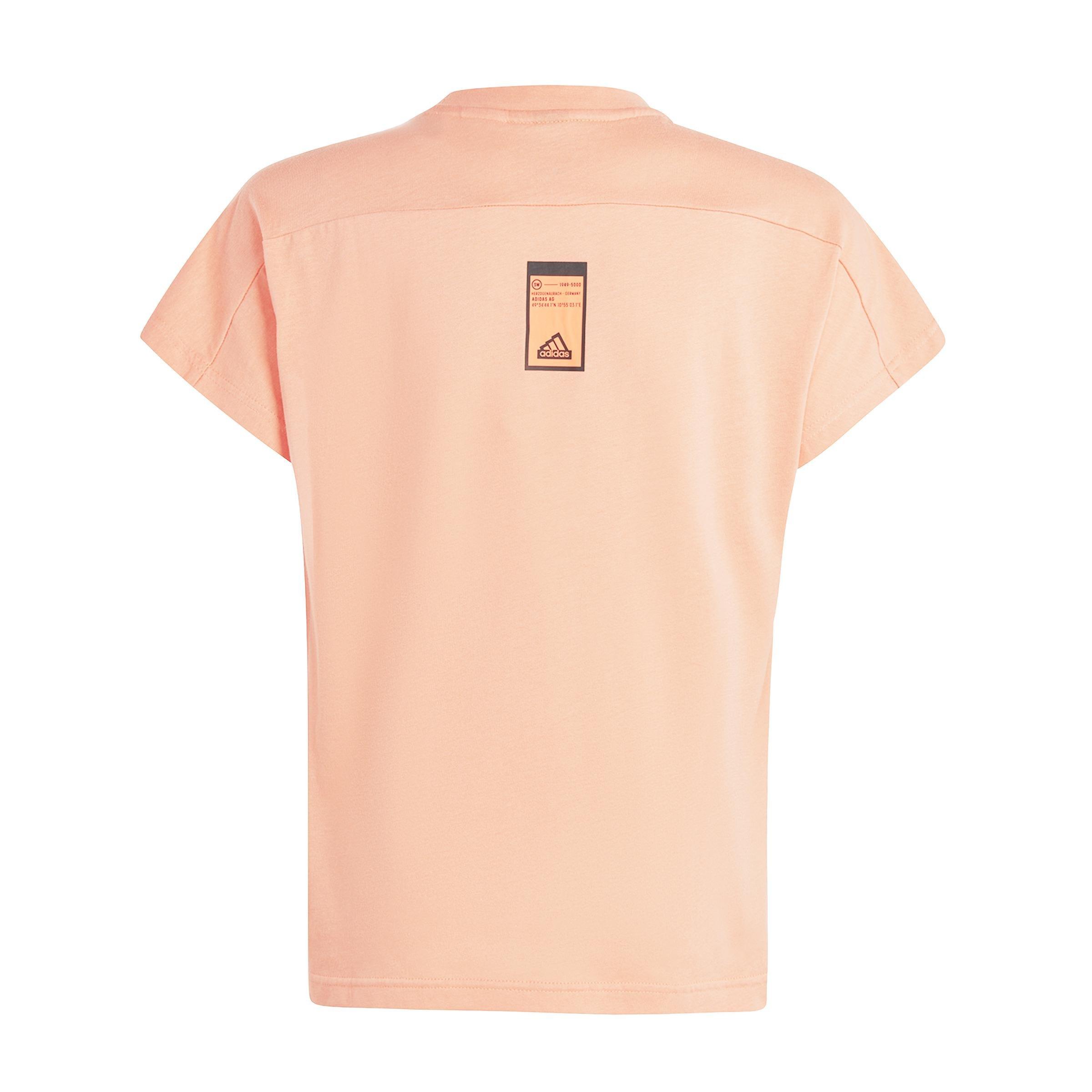 Unisex Kids City Escape All-Purpose Summer T-Shirt, Orange, A901_ONE, large image number 2