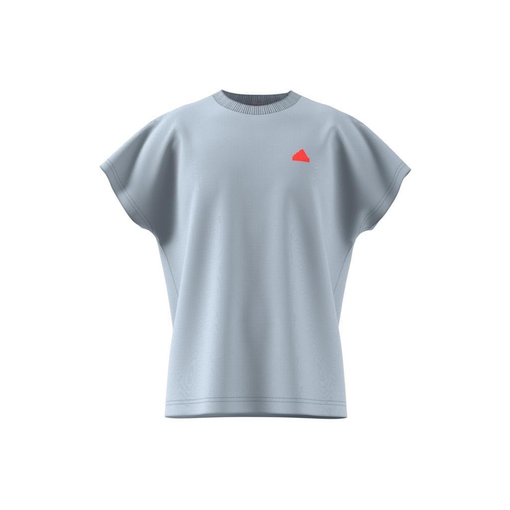 Unisex Kids City Escape All-Purpose Summer T-Shirt, Blue, A901_ONE, large image number 1