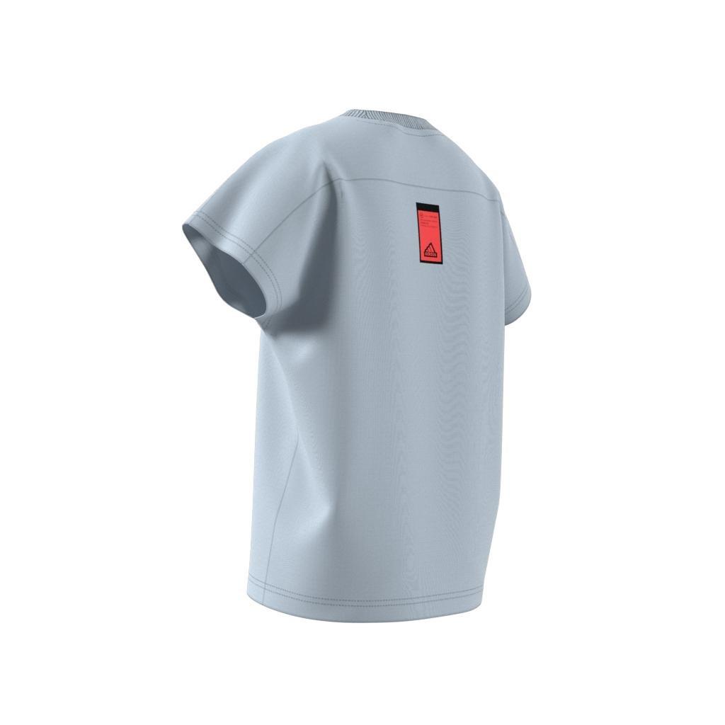 Unisex Kids City Escape All-Purpose Summer T-Shirt, Blue, A901_ONE, large image number 10