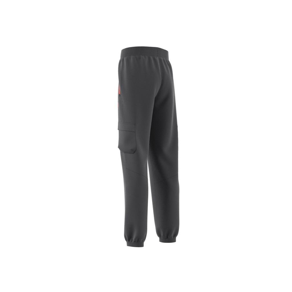 Unisex Kids City Escape Woven Cargo Pocket Tracksuit Bottoms, Grey, , large image number 10