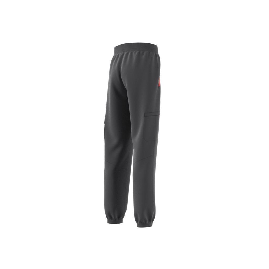 Unisex Kids City Escape Woven Cargo Pocket Tracksuit Bottoms, Grey, , large image number 11