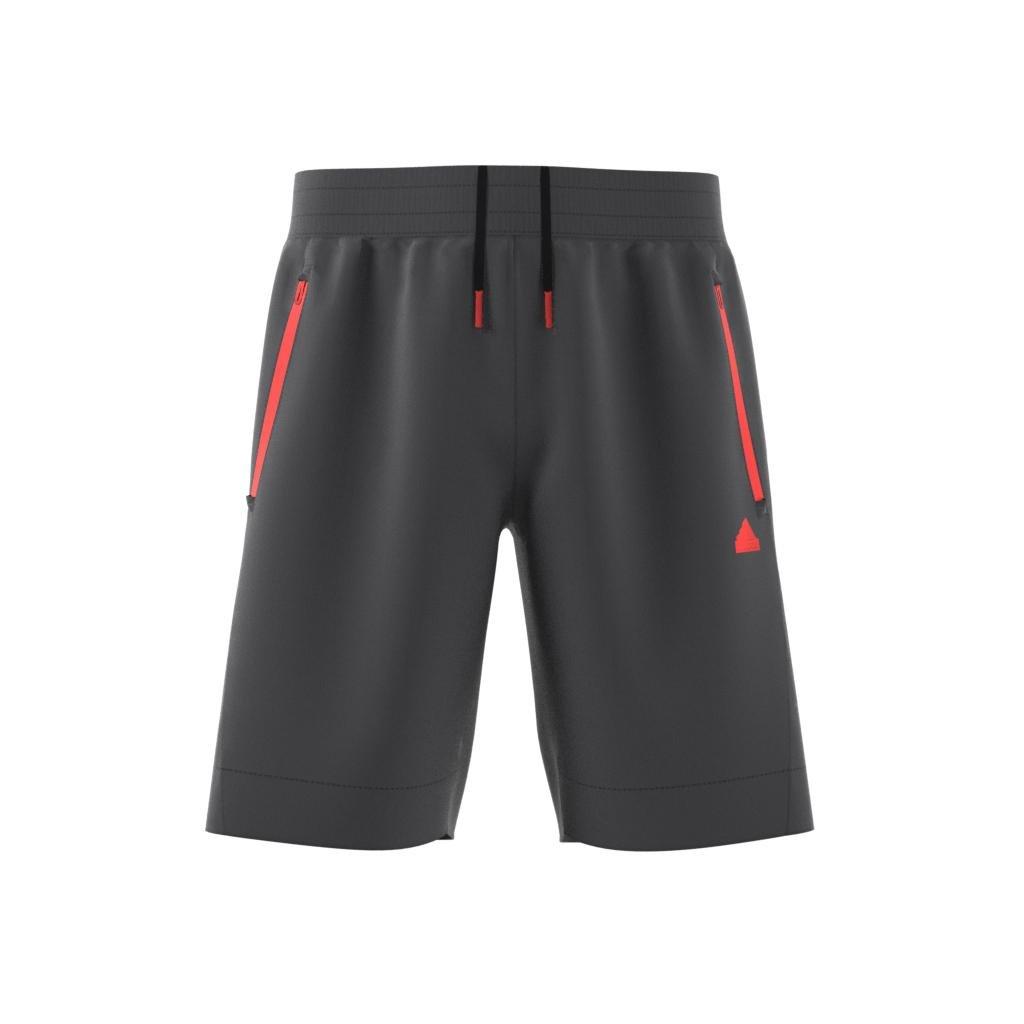 Unisex Kids City Escape Casual Adjustable Woven Shorts, Grey, , large image number 7