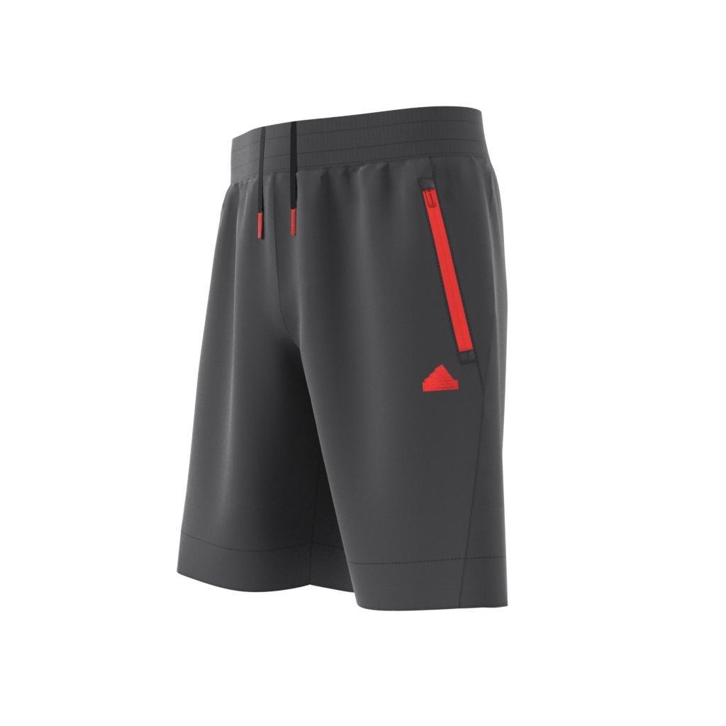 Unisex Kids City Escape Casual Adjustable Woven Shorts, Grey, , large image number 8