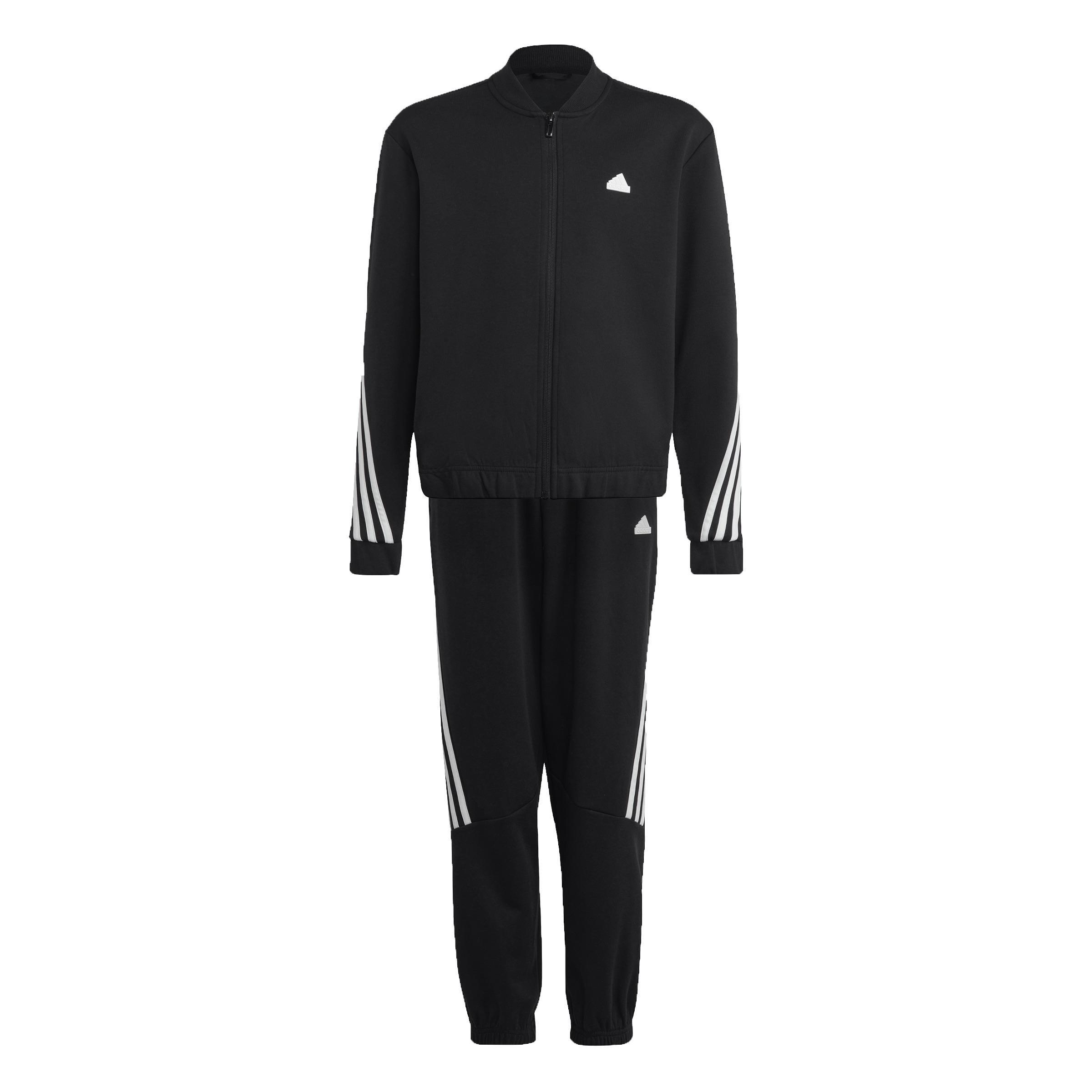 Unisex Kids Future Icons 3-Stripes Tracksuit, Black, A901_ONE, large image number 0