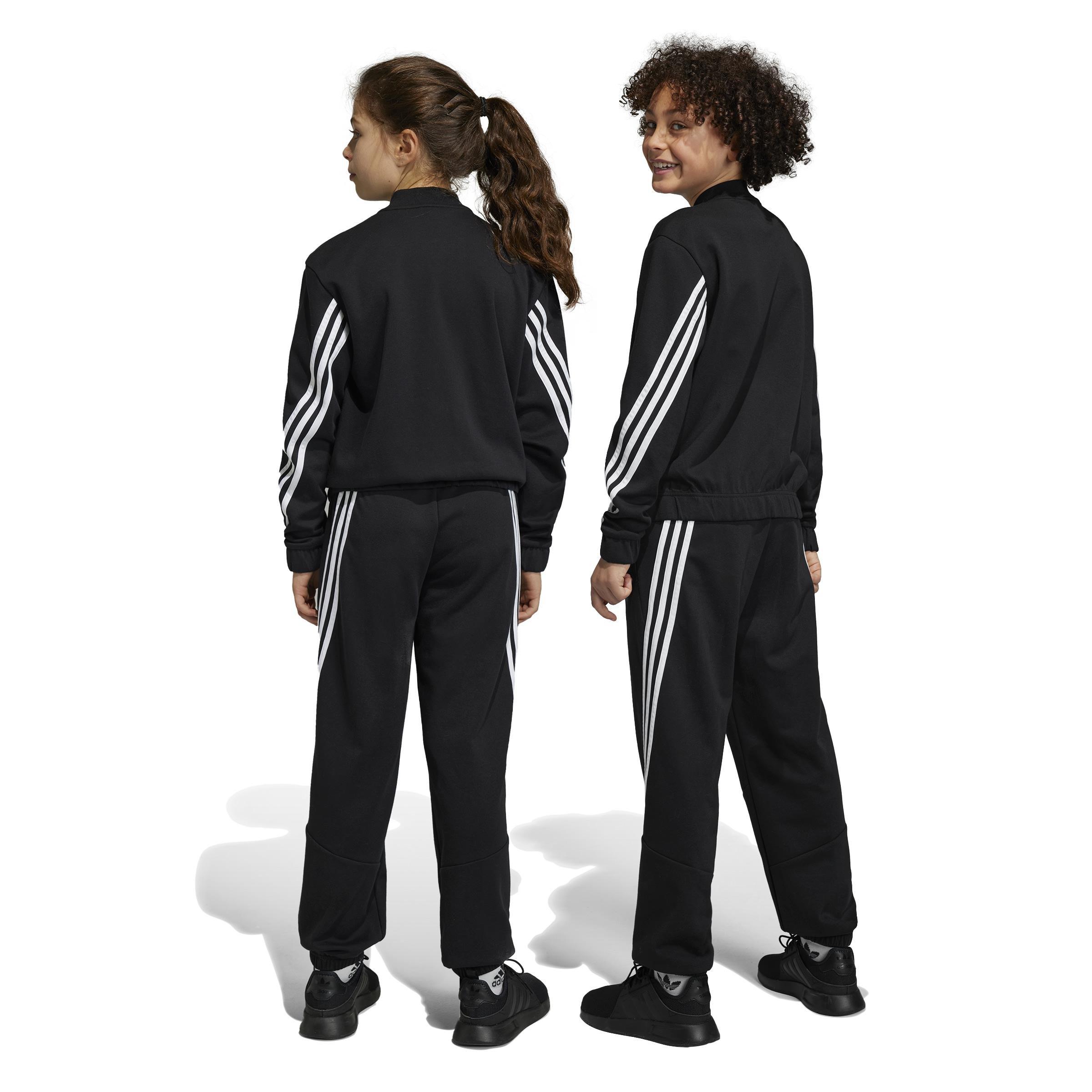 Unisex Kids Future Icons 3-Stripes Tracksuit, Black, A901_ONE, large image number 2