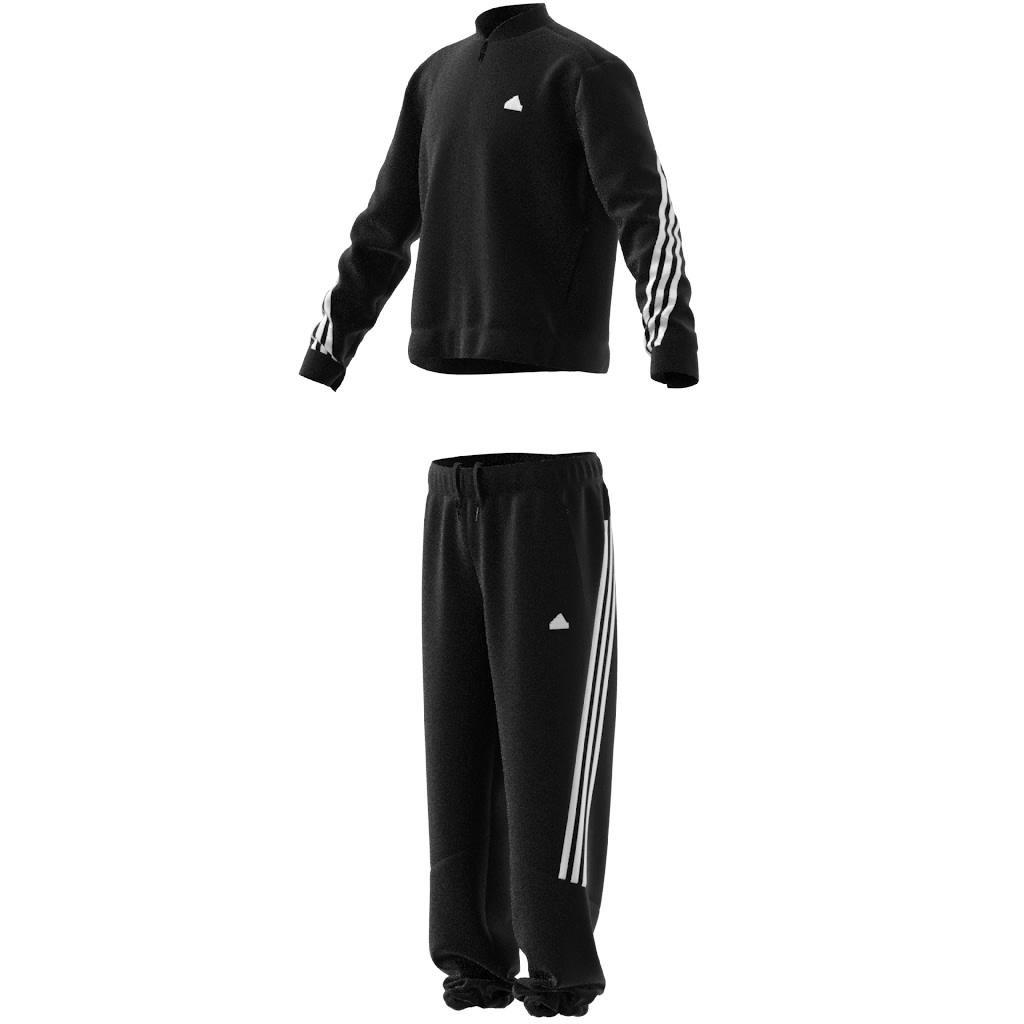 Unisex Kids Future Icons 3-Stripes Tracksuit, Black, , large image number 14