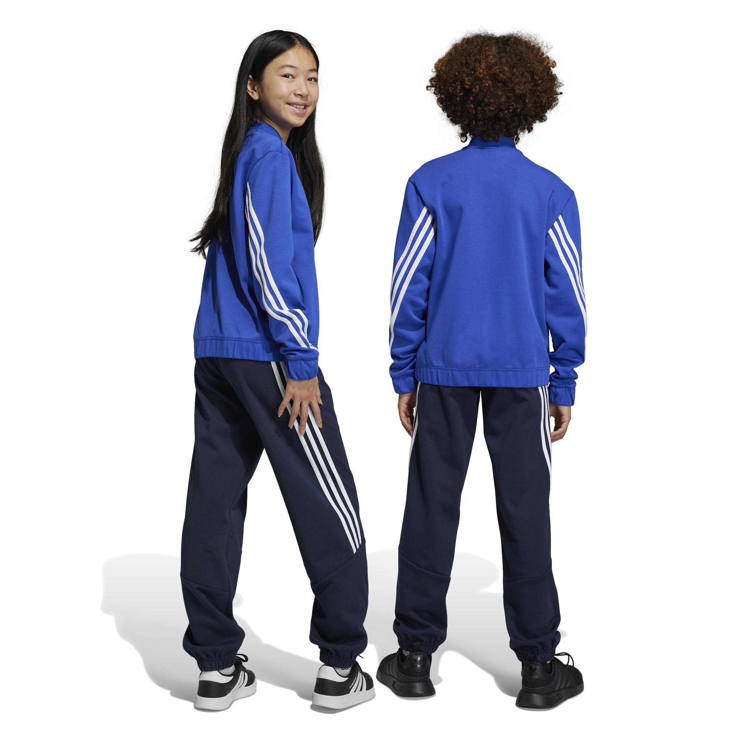 Unisex Kids Future Icons 3-Stripes Tracksuit, Blue, A901_ONE, medium