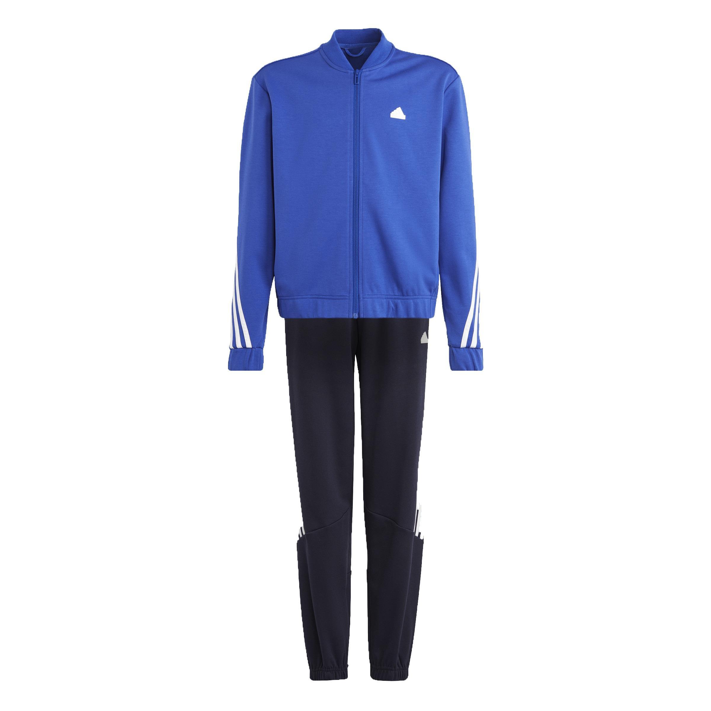 Unisex Kids Future Icons 3-Stripes Tracksuit, Blue, A901_ONE, medium
