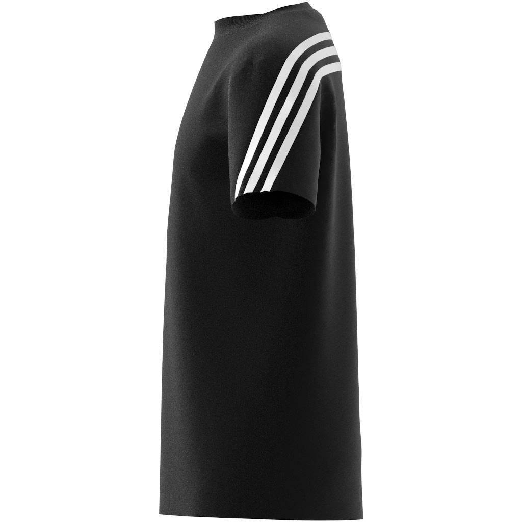 Unisex Kids Future Icons 3-Stripes T-Shirt, Black, A901_ONE, large image number 7