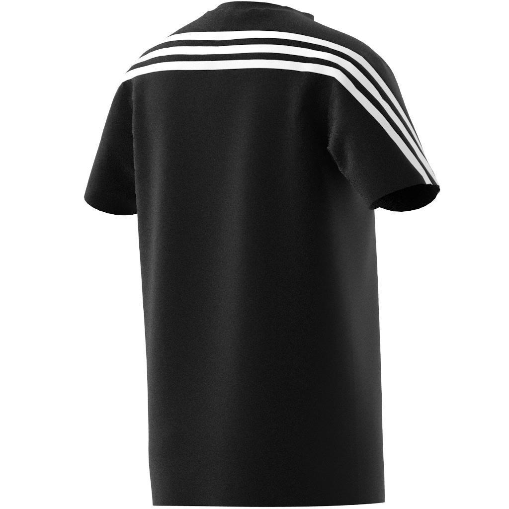 Unisex Kids Future Icons 3-Stripes T-Shirt, Black, A901_ONE, large image number 8