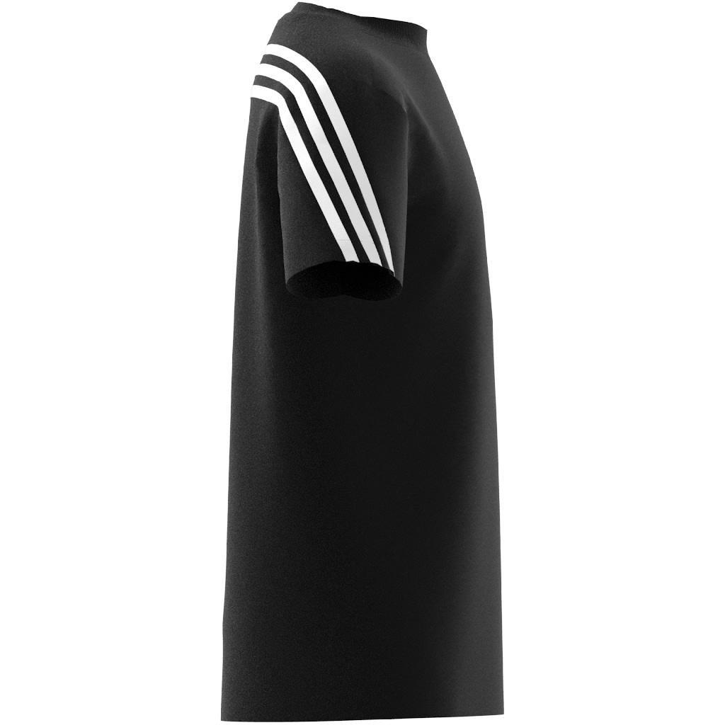 Unisex Kids Future Icons 3-Stripes T-Shirt, Black, A901_ONE, large image number 9