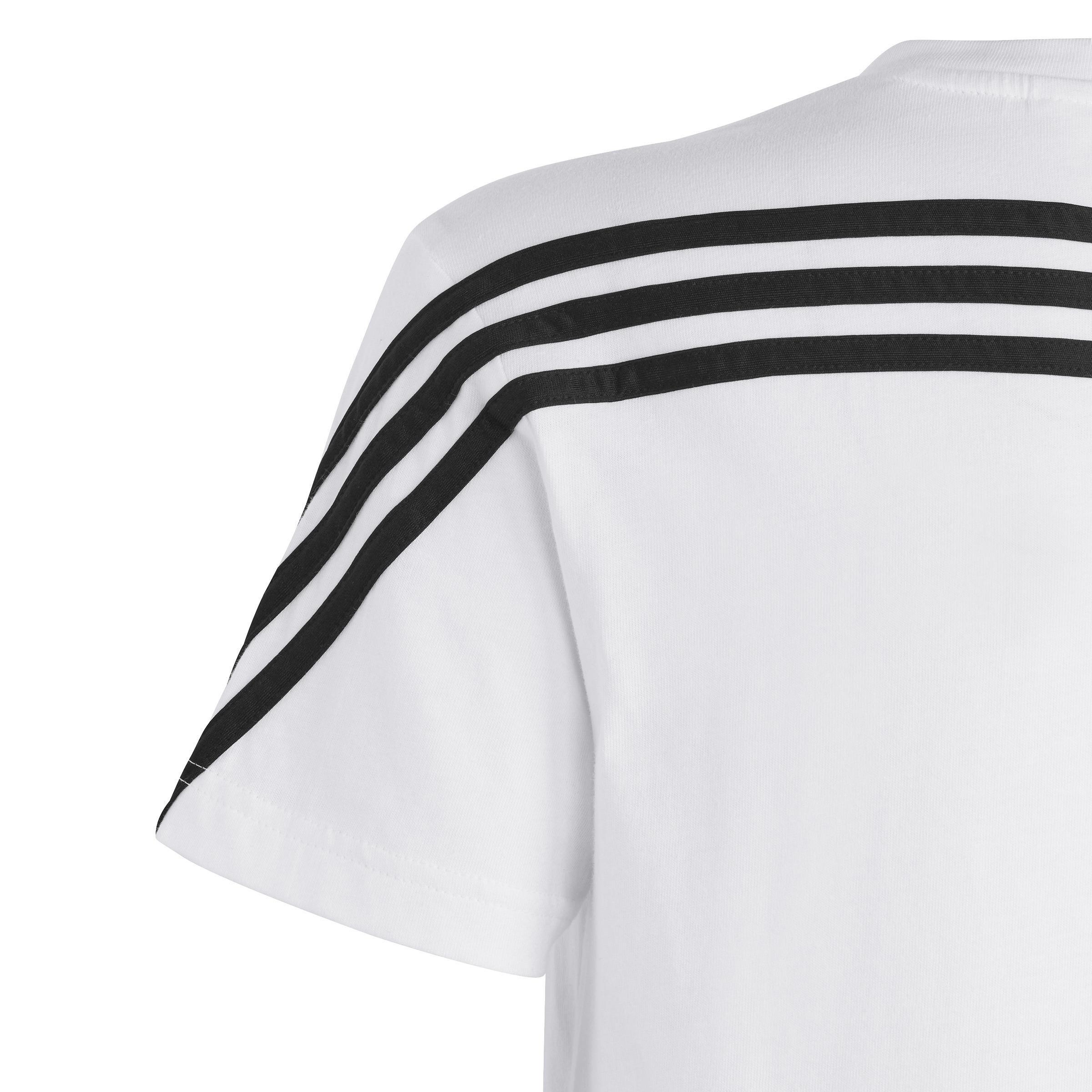 Unisex Kids Future Icons 3-Stripes T-Shirt, White, A901_ONE, large image number 5