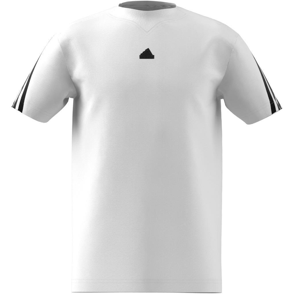 Unisex Kids Future Icons 3-Stripes T-Shirt, White, A901_ONE, large image number 9