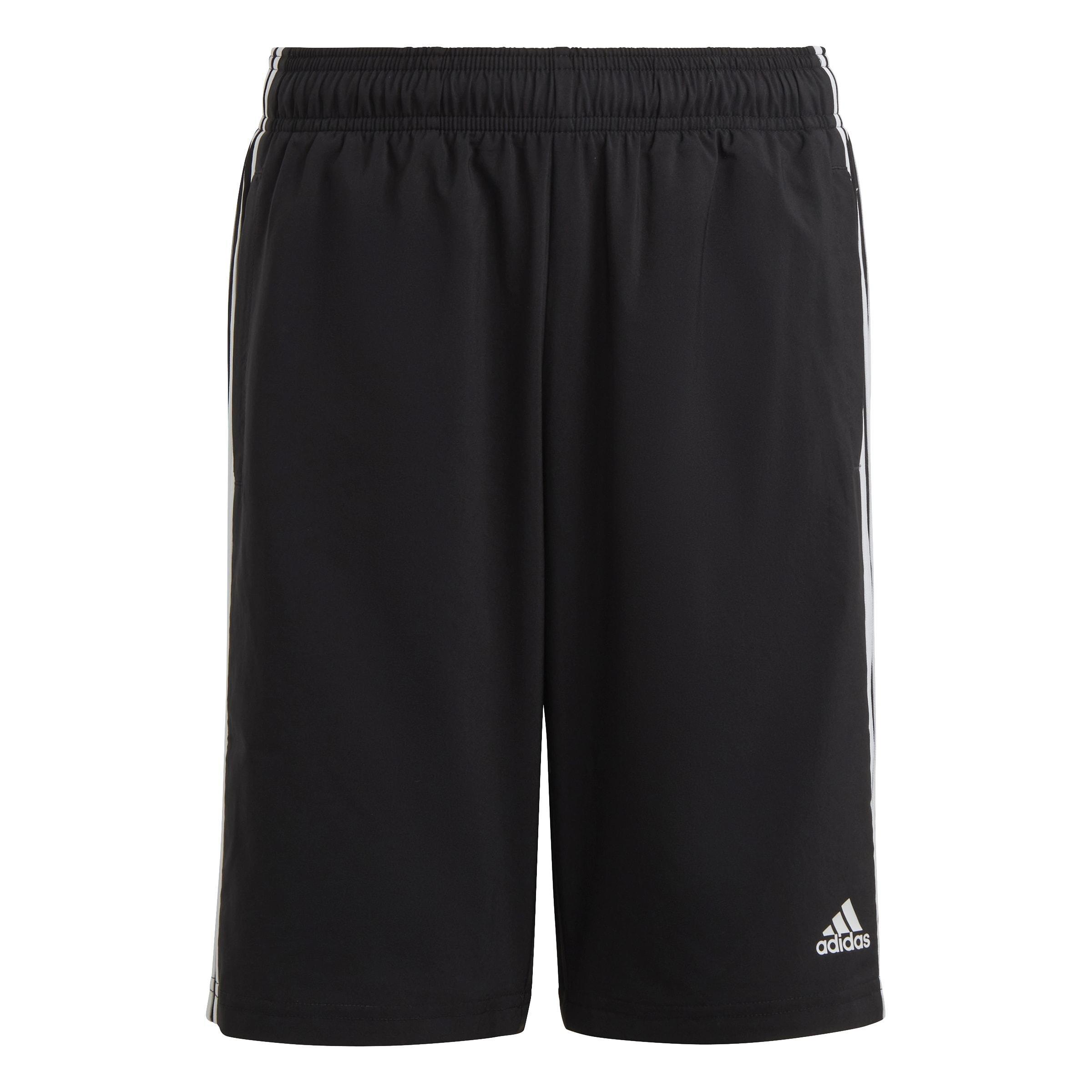 Unisex Kids Essentials 3-Stripes Woven Shorts, Black, A901_ONE, large image number 0