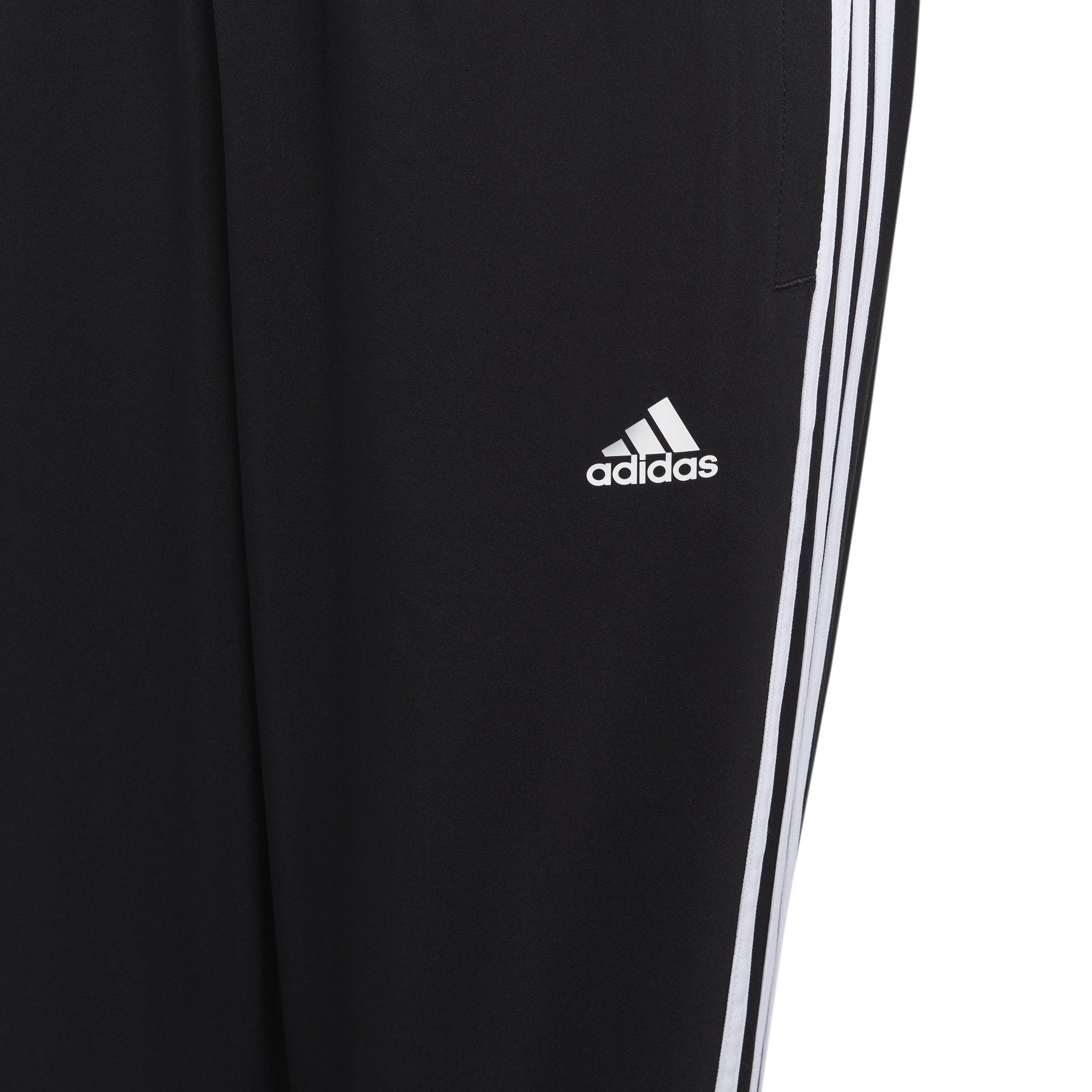 Unisex Kids Essentials 3-Stripes Woven Tracksuit Bottoms, Black, , large image number 4