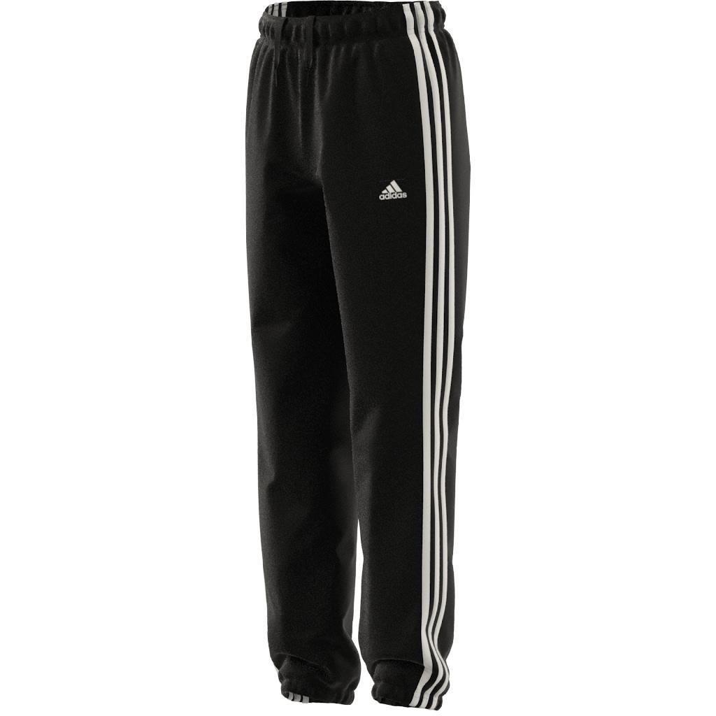 Unisex Kids Essentials 3-Stripes Woven Tracksuit Bottoms, Black, , large image number 7