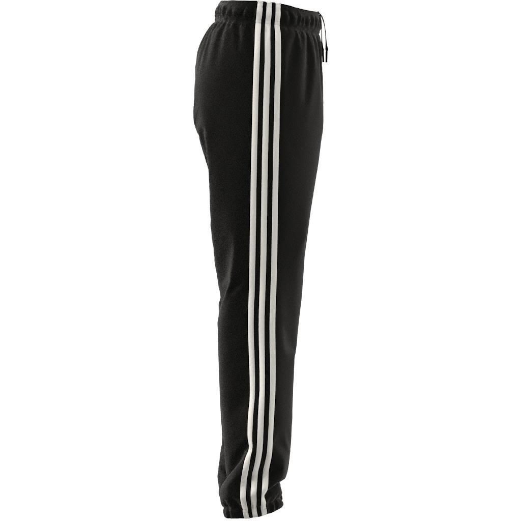 Unisex Kids Essentials 3-Stripes Woven Tracksuit Bottoms, Black, , large image number 8