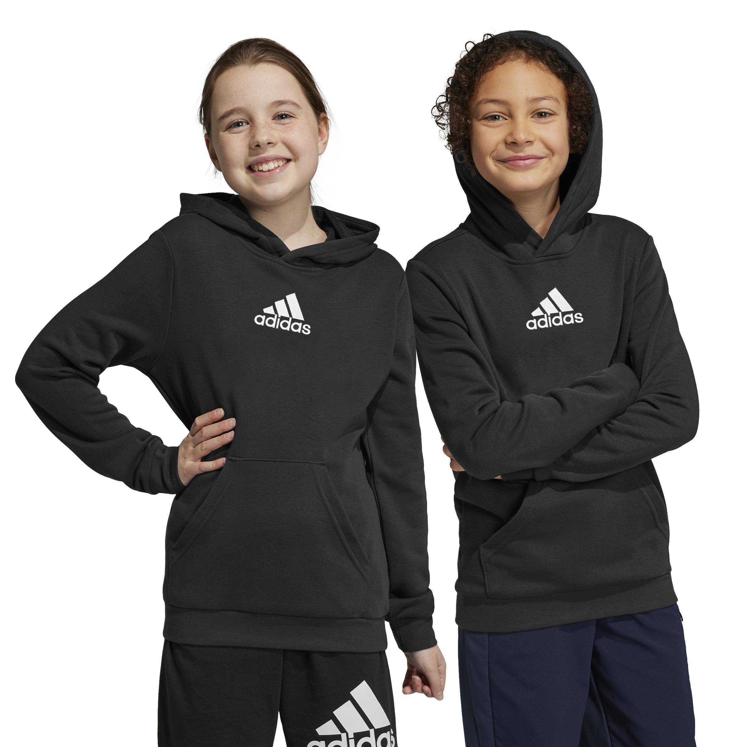 Unisex Kids Brand Love Allover Print Sweatshirt, Black, , large image number 0