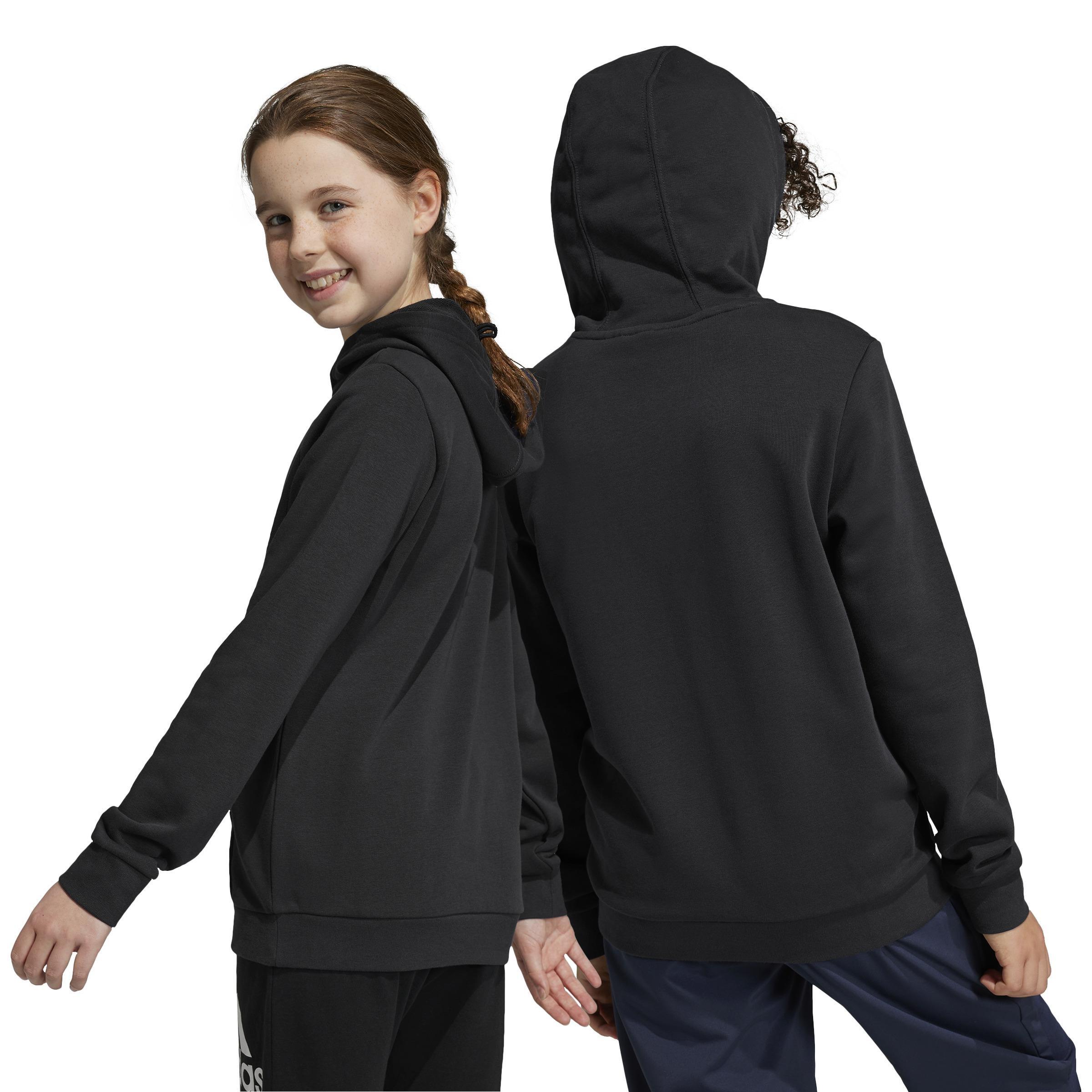 Unisex Kids Brand Love Allover Print Sweatshirt, Black, , large image number 1