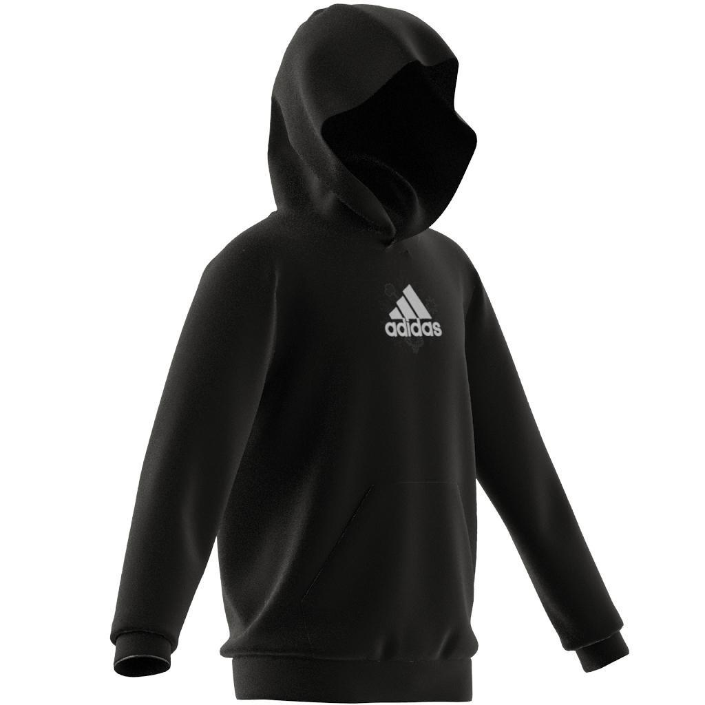 Unisex Kids Brand Love Allover Print Sweatshirt, Black, , large image number 10