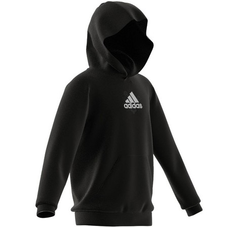 Kids Unisex Brand Love Allover Print Sweatshirt, Black, A901_ONE, large image number 10