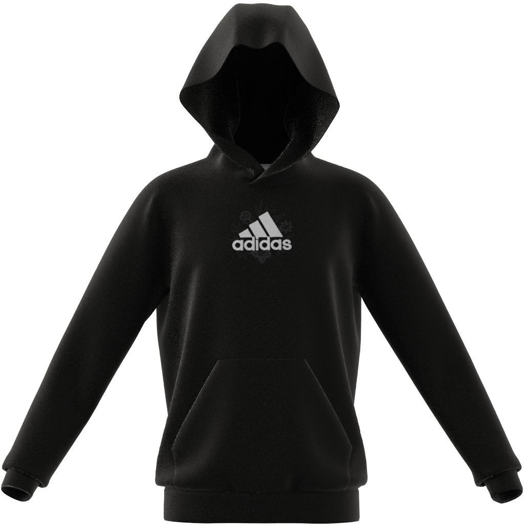 Unisex Kids Brand Love Allover Print Sweatshirt, Black, , large image number 12