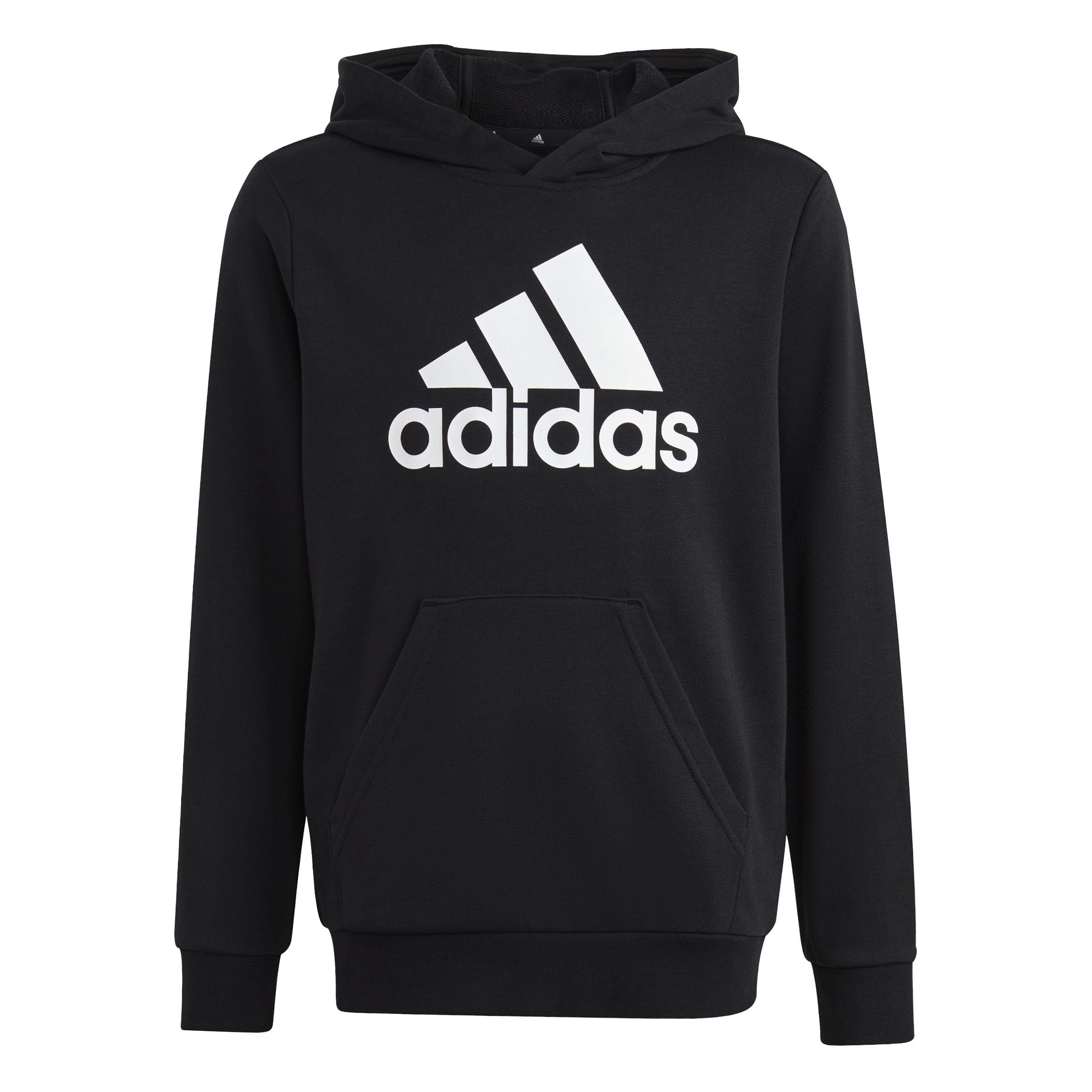 Kids Unisex Big Logo Essentials Cotton Hoodie, Black, A901_ONE, large image number 0