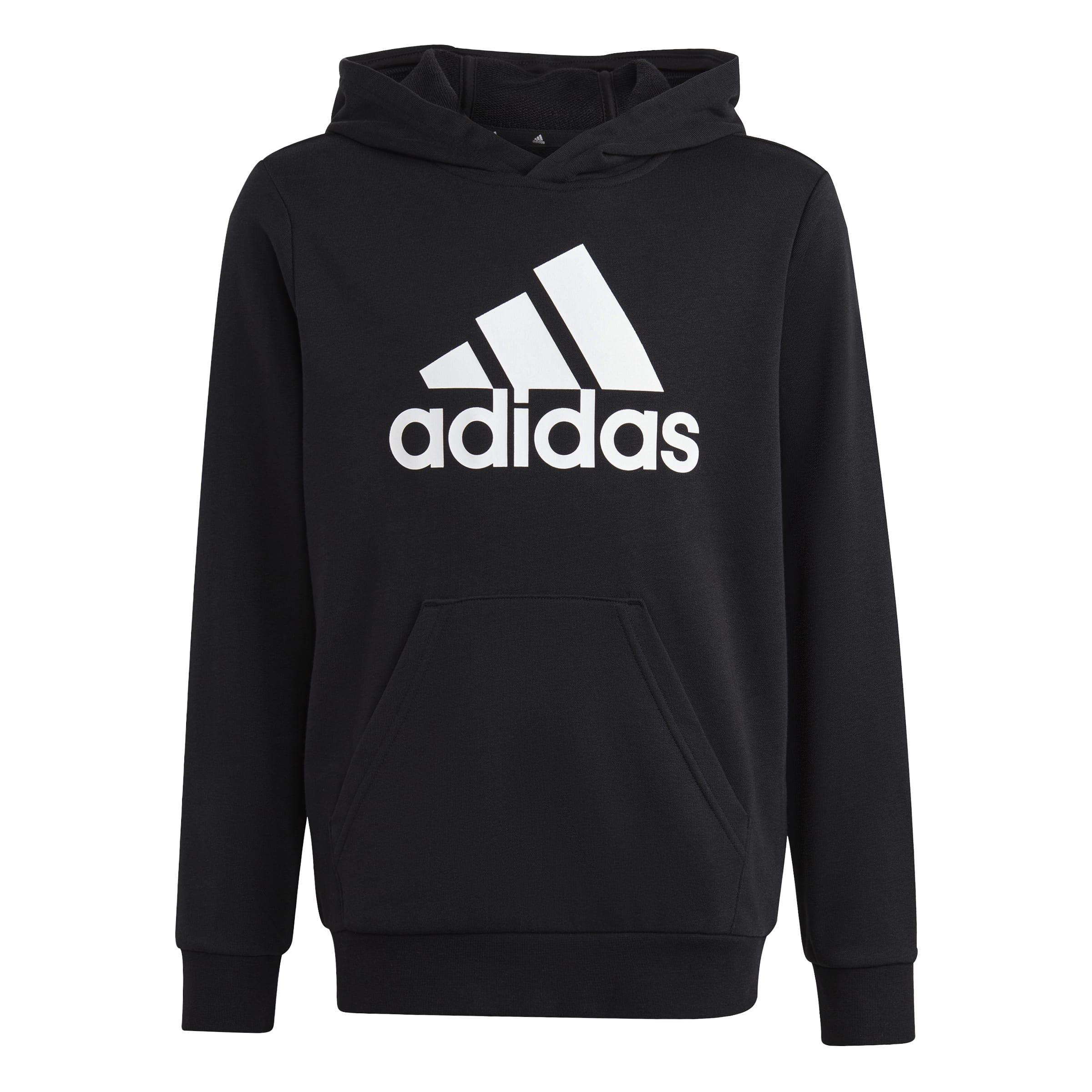 Kids Unisex Big Logo Essentials Cotton Hoodie, Black, A901_ONE, large image number 1