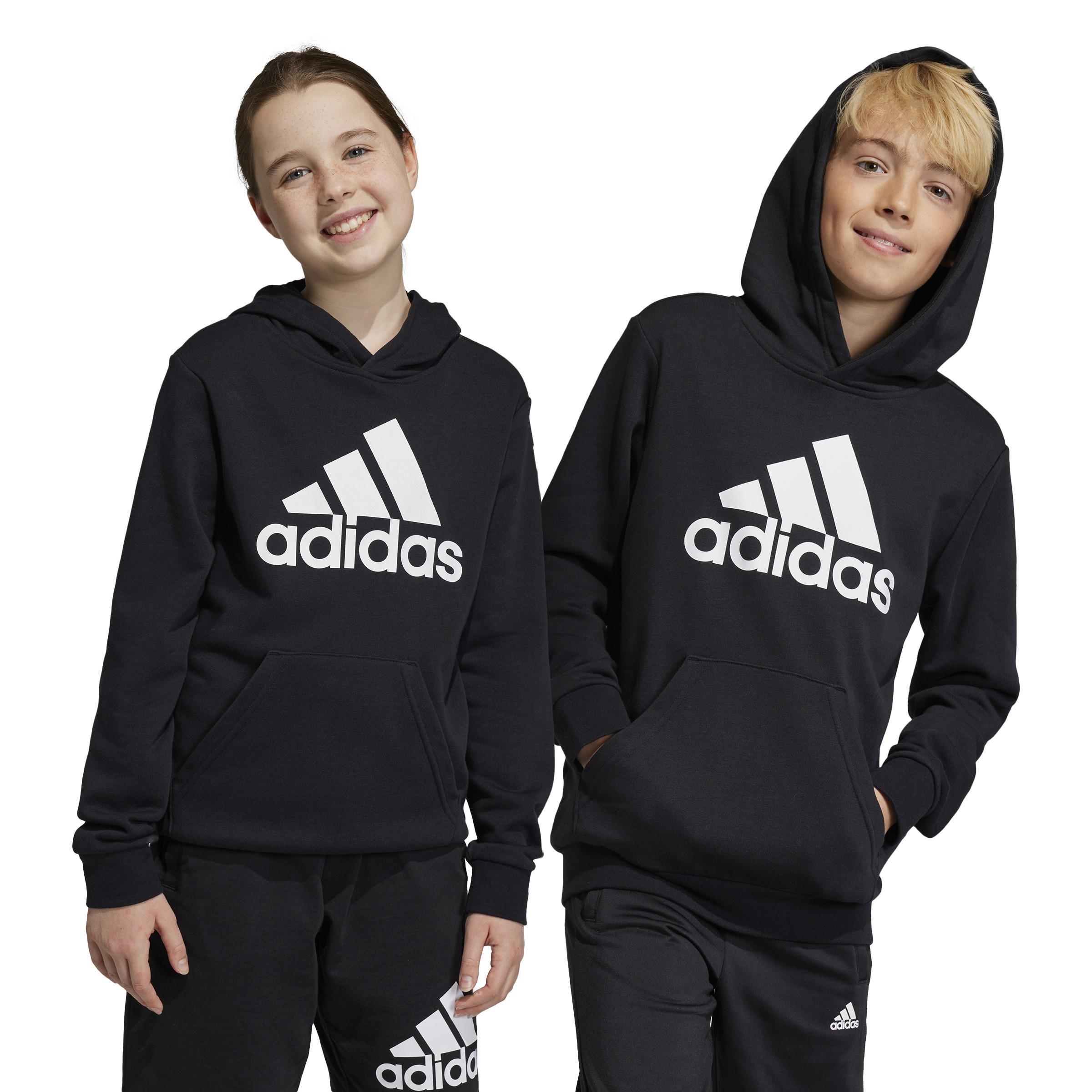 Kids Unisex Big Logo Essentials Cotton Hoodie, Black, A901_ONE, large image number 7