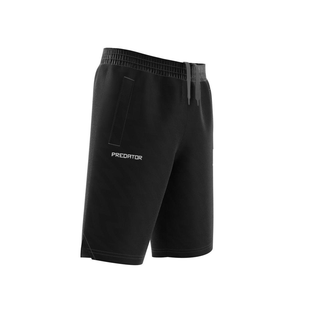 Unisex Football-Inspired Predator Shorts, Black, A901_ONE, large image number 6