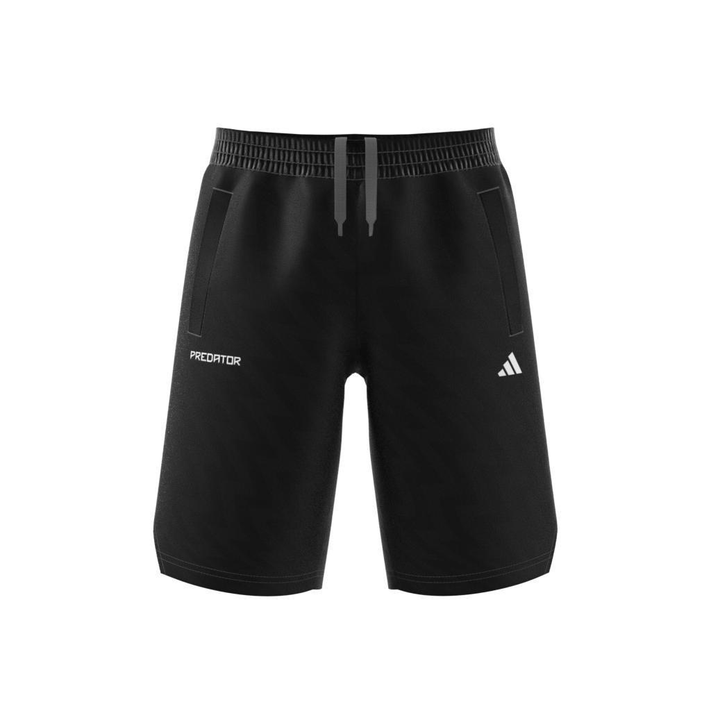 Unisex Kids Football-Inspired Predator Shorts, Black, A901_ONE, large image number 7