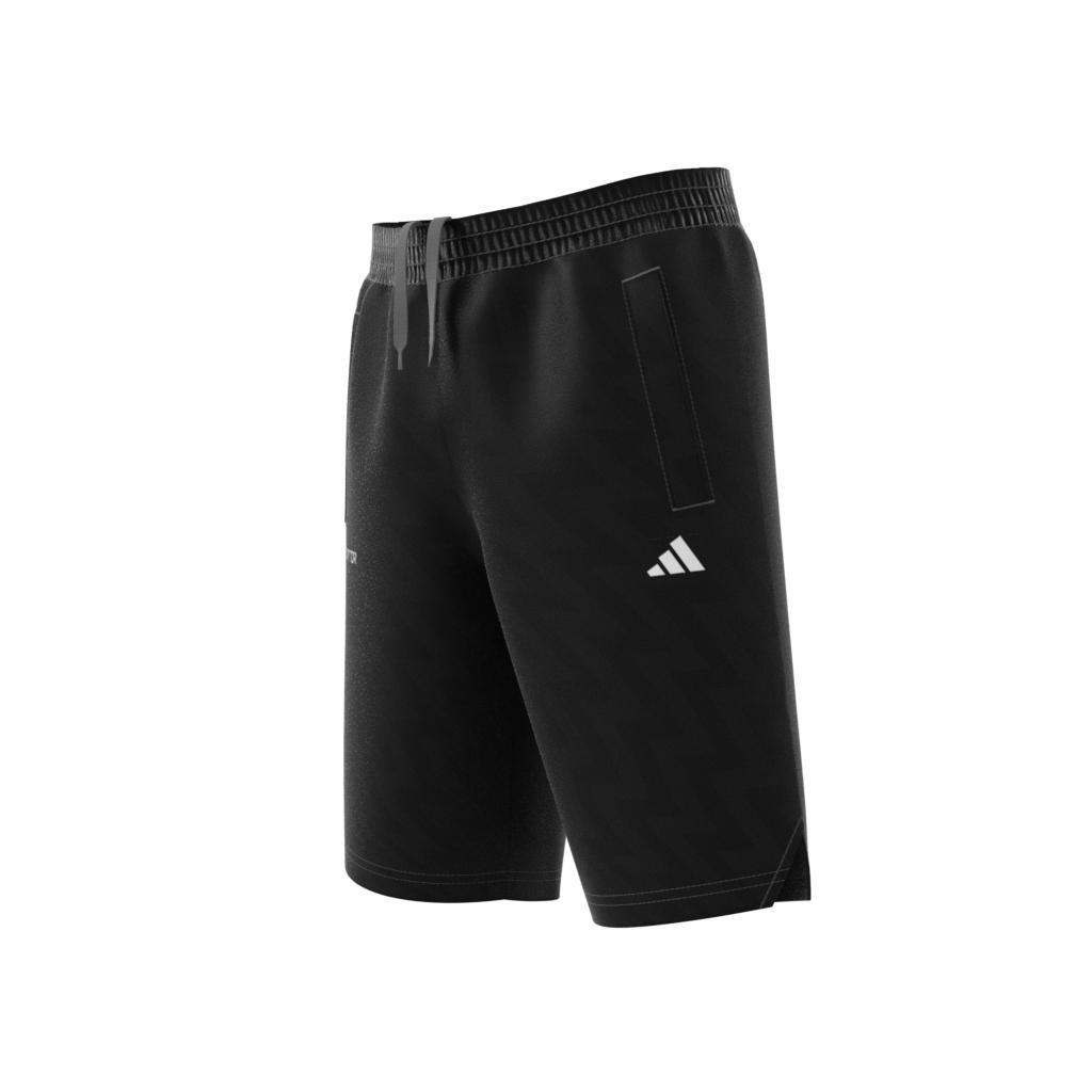 Unisex Kids Football-Inspired Predator Shorts, Black, A901_ONE, large image number 9