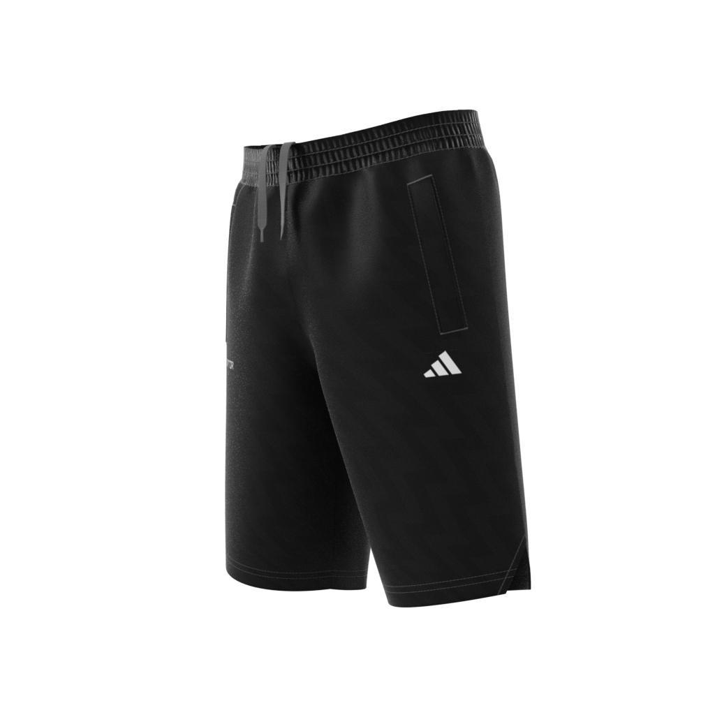 Unisex Football-Inspired Predator Shorts, Black, A901_ONE, large image number 9