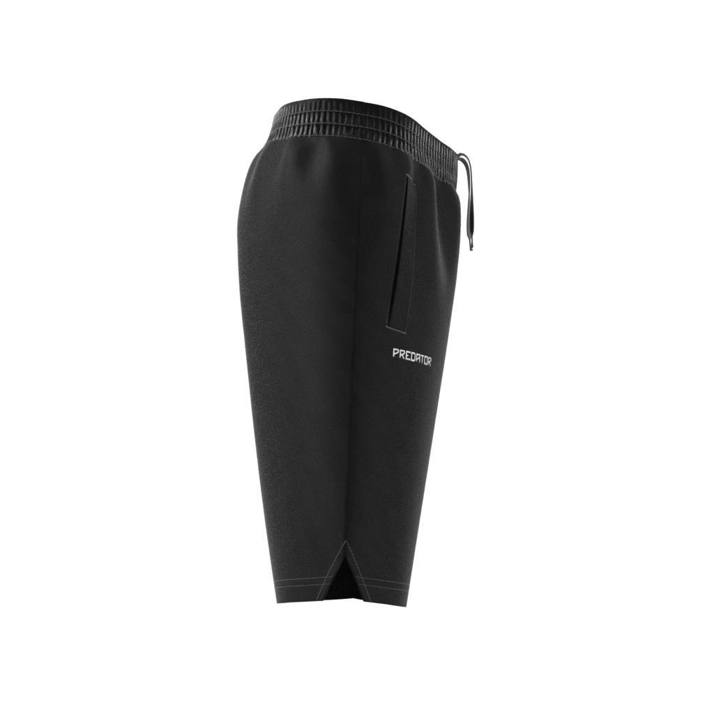 Unisex Football-Inspired Predator Shorts, Black, A901_ONE, large image number 13