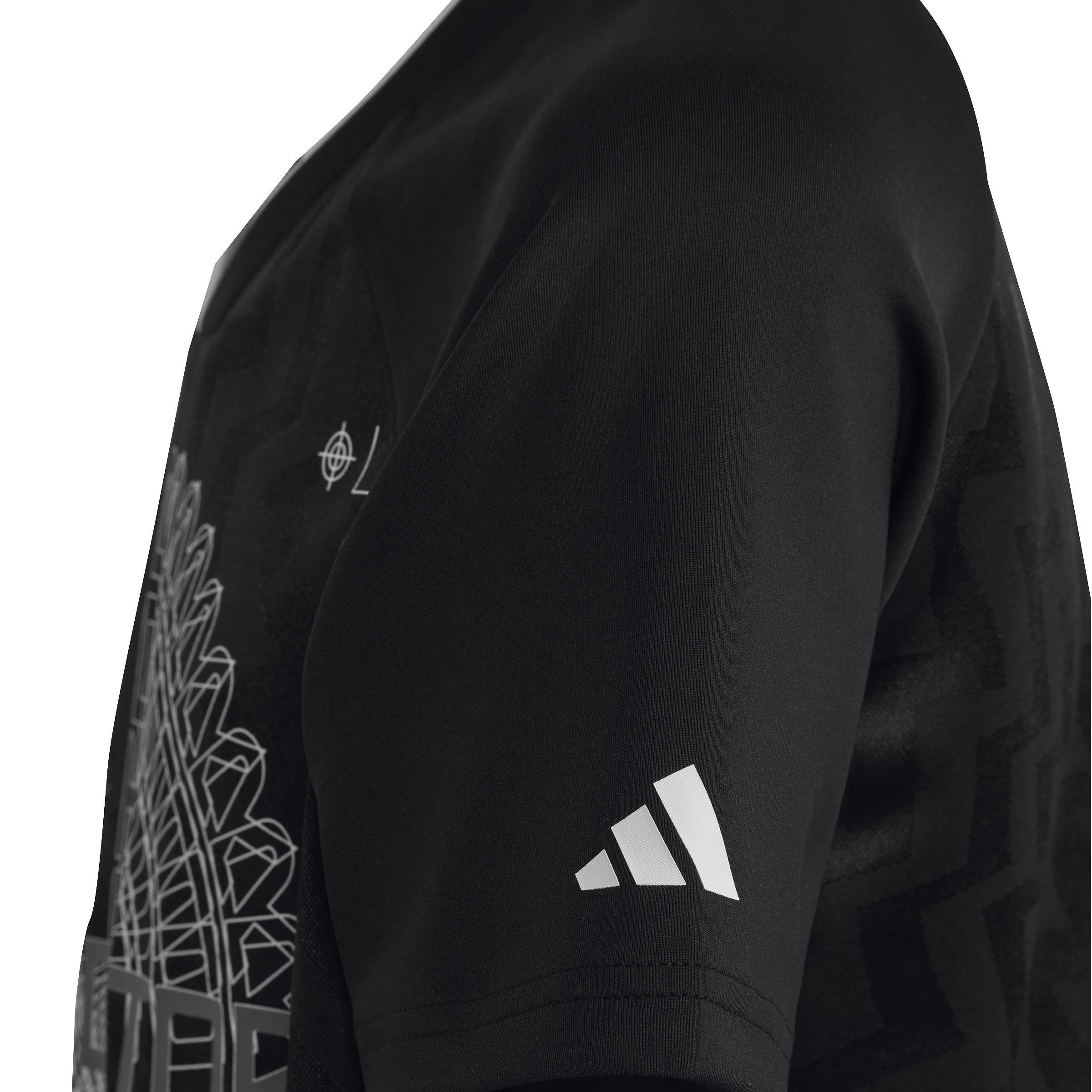Unisex Kids Football-Inspired Predator Jersey, Black, A901_ONE, large image number 5