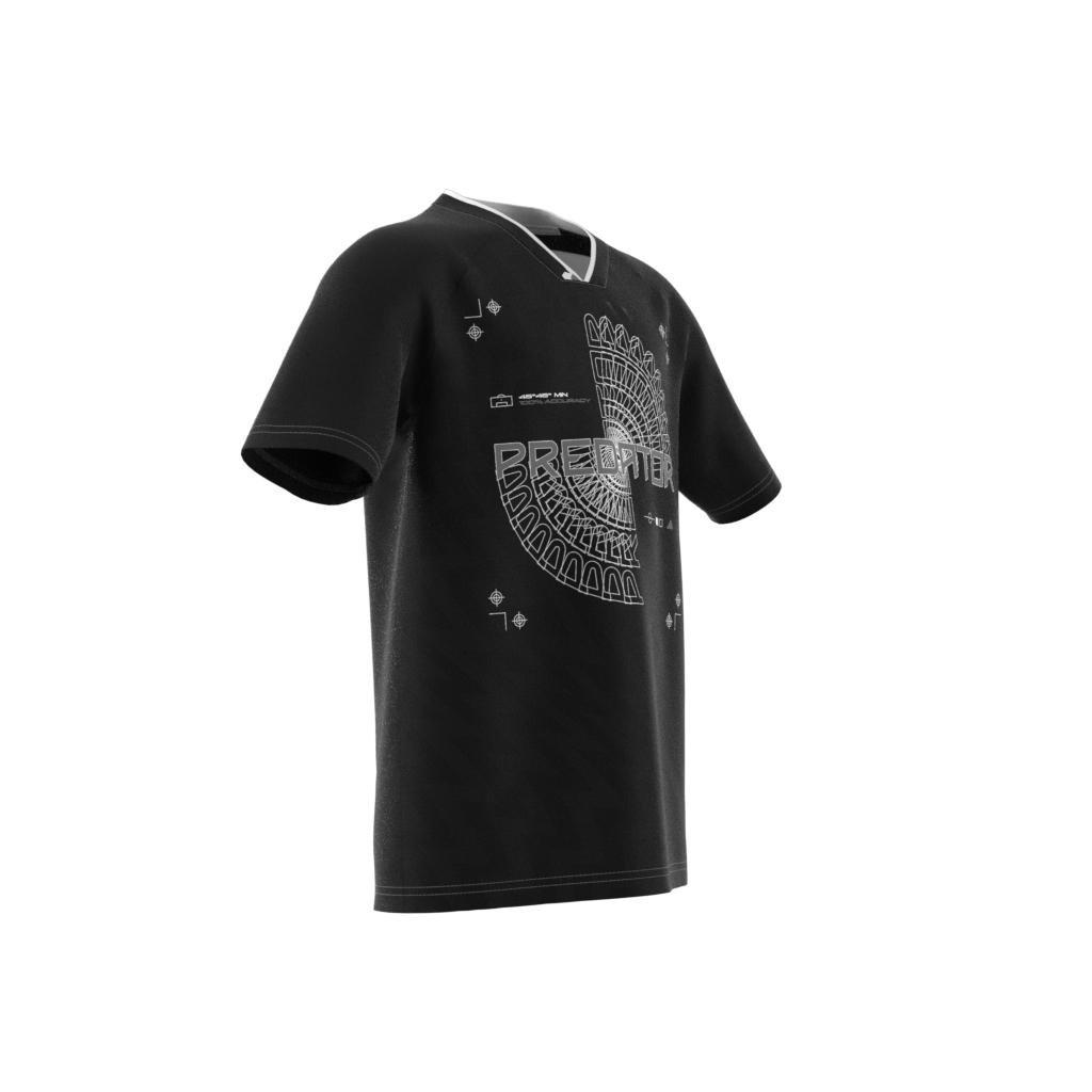 Unisex Kids Football-Inspired Predator Jersey, Black, A901_ONE, large image number 6